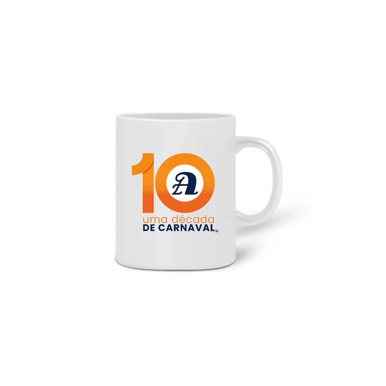 Nome do produto: Caneca 10 anos de Rádio Arquibancada