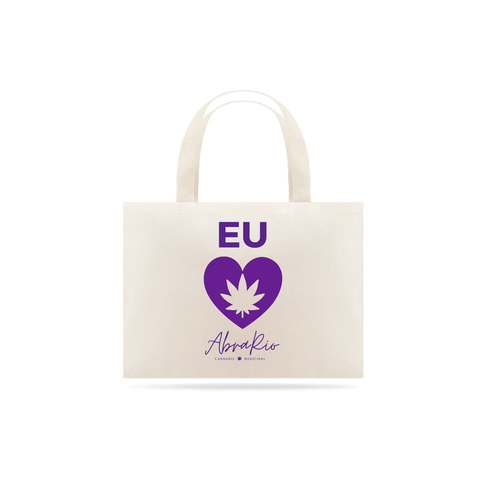Nome do produto: Eco Bag Roxo - Eu amo AbraRio