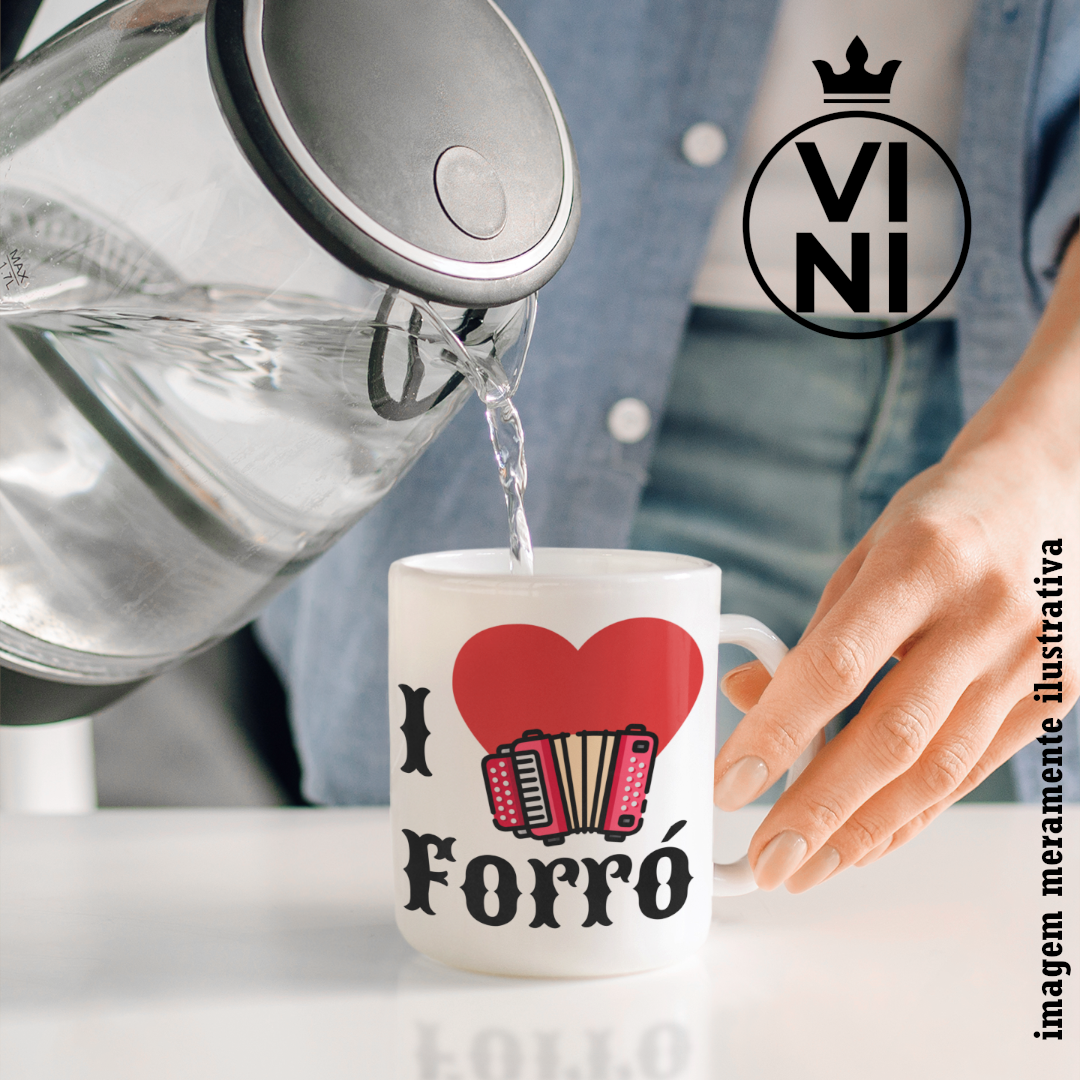 Nome do produto: I Love Forró - Caneca