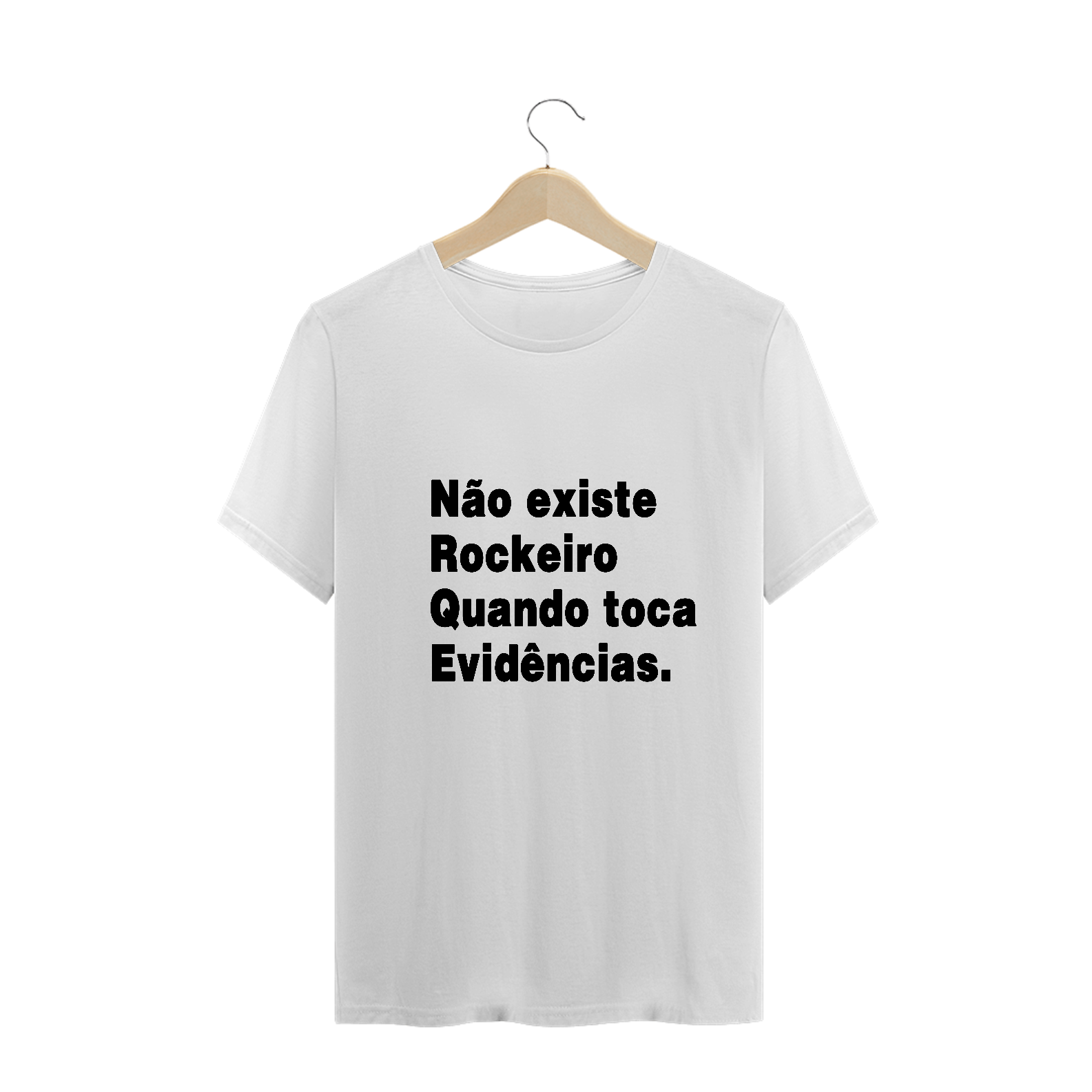 Nome do produto: Não existe rockeiro quando toca evidências