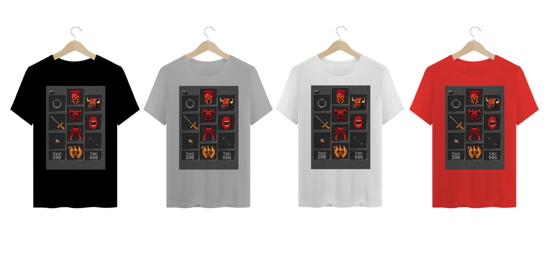 Nome do produto: Camiseta Knight Sword Demon Set