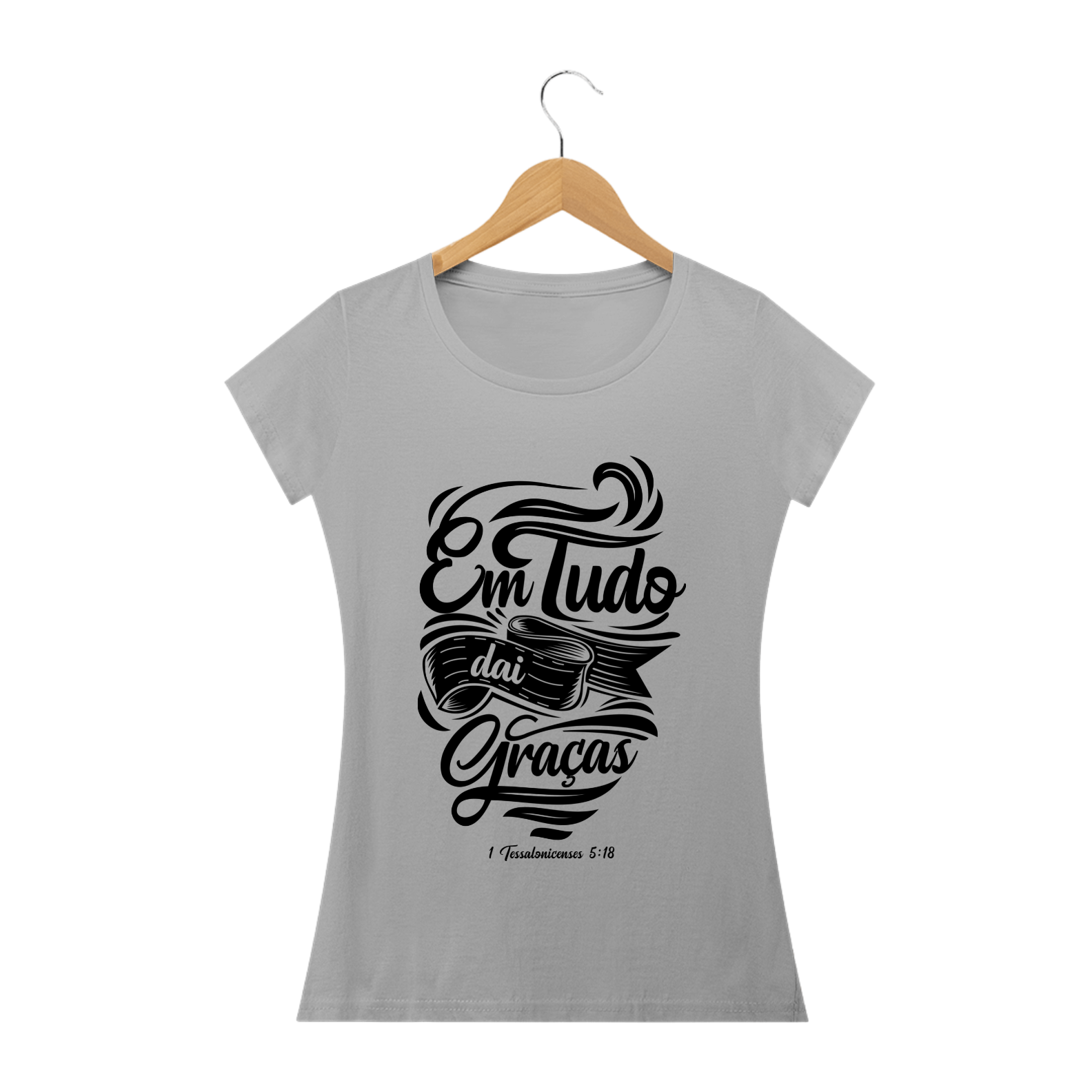 Nome do produto: Camisa Femin. Seja Grato ST2