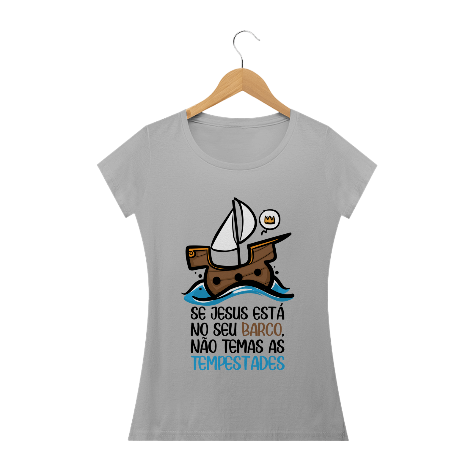 Nome do produto: Coleção Cute Femin. - Jesus está no barco!