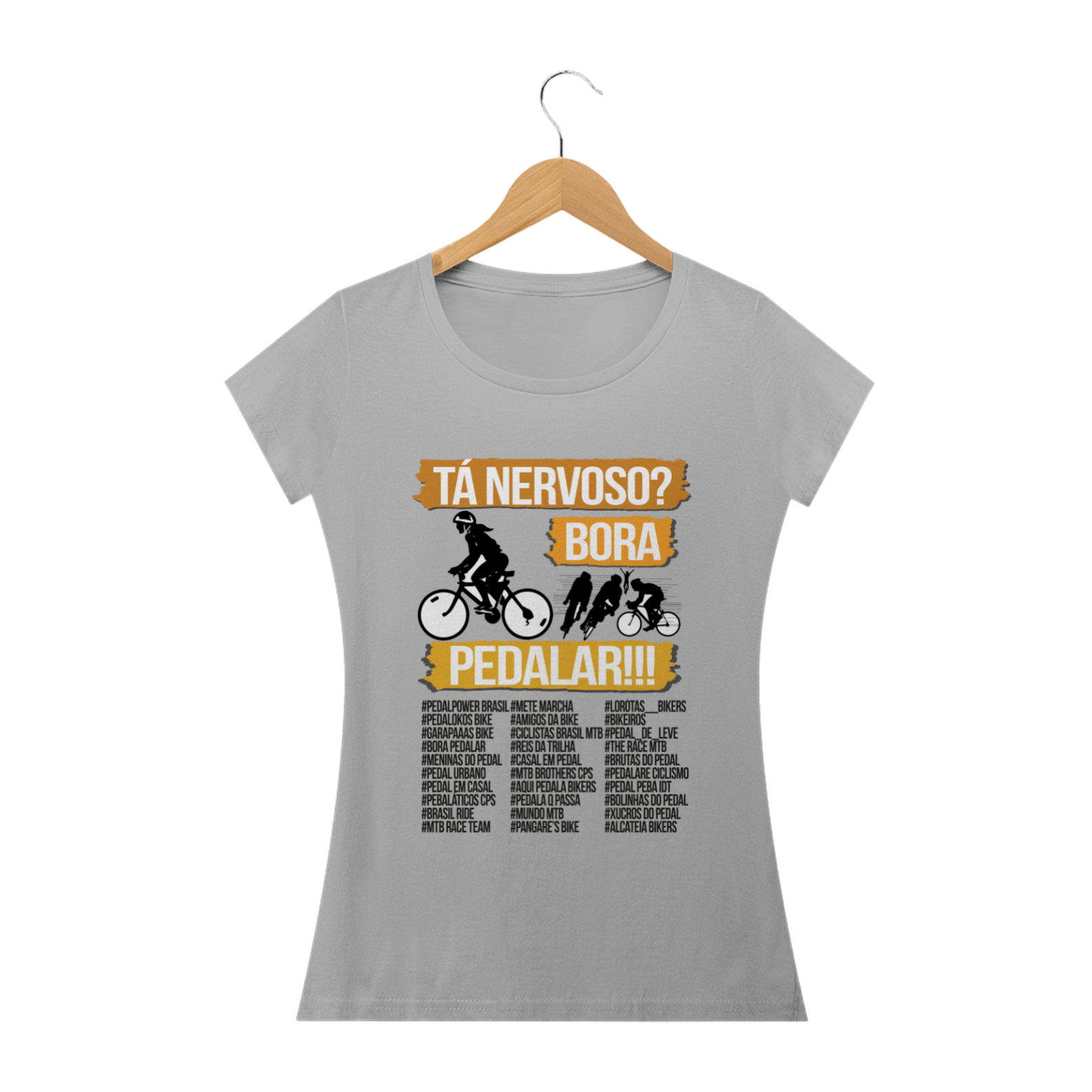 Nome do produto: Coleção Pedal - Bora Pedalar Femin. - Yellow II