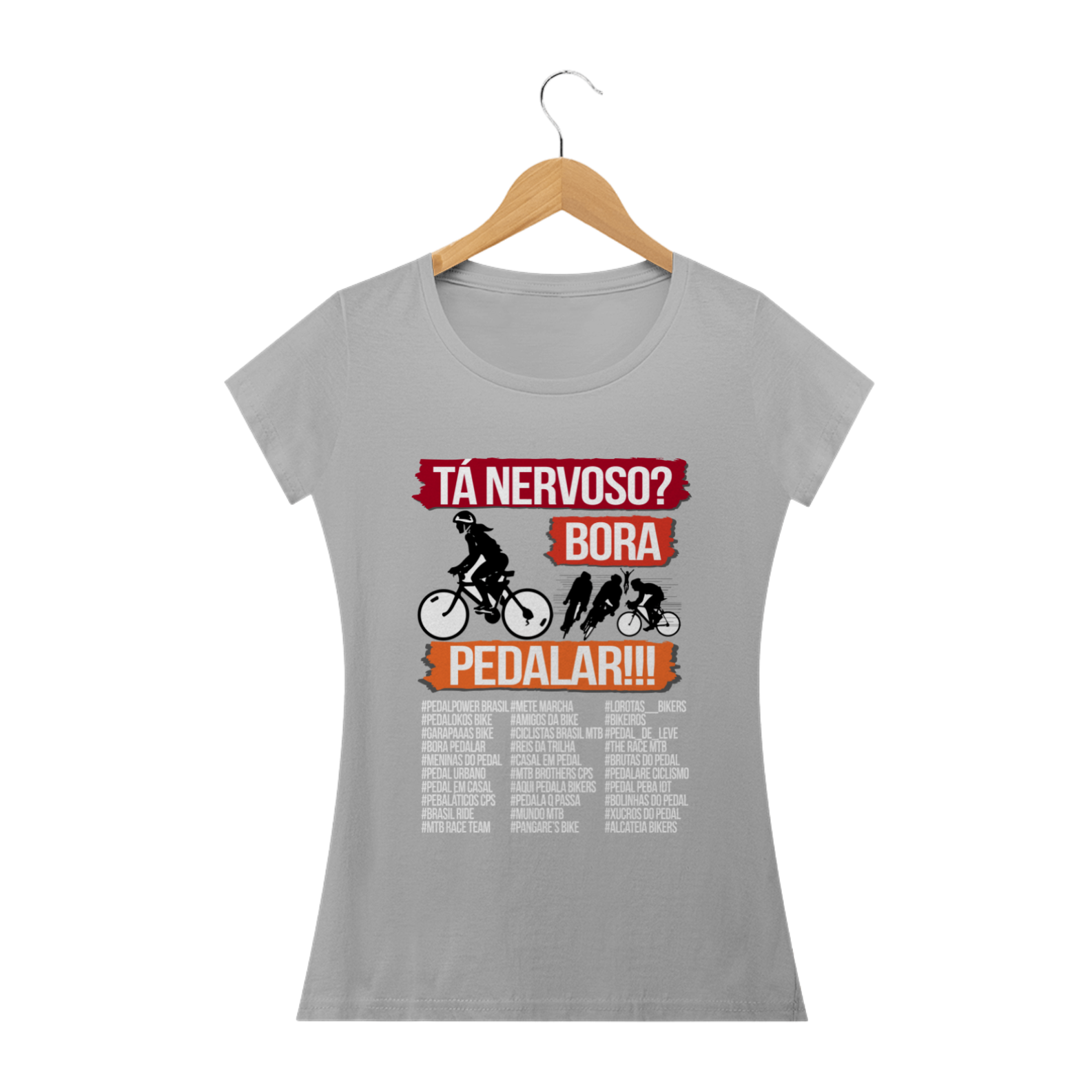 Nome do produto: Coleção Pedal - Bora Pedalar Femin. - Orange II