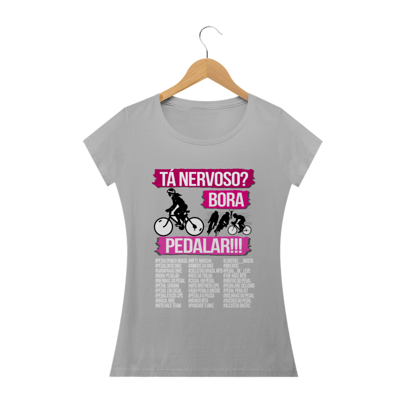 Nome do produto: Coleção Pedal - Bora Pedalar Femin. - Pink III