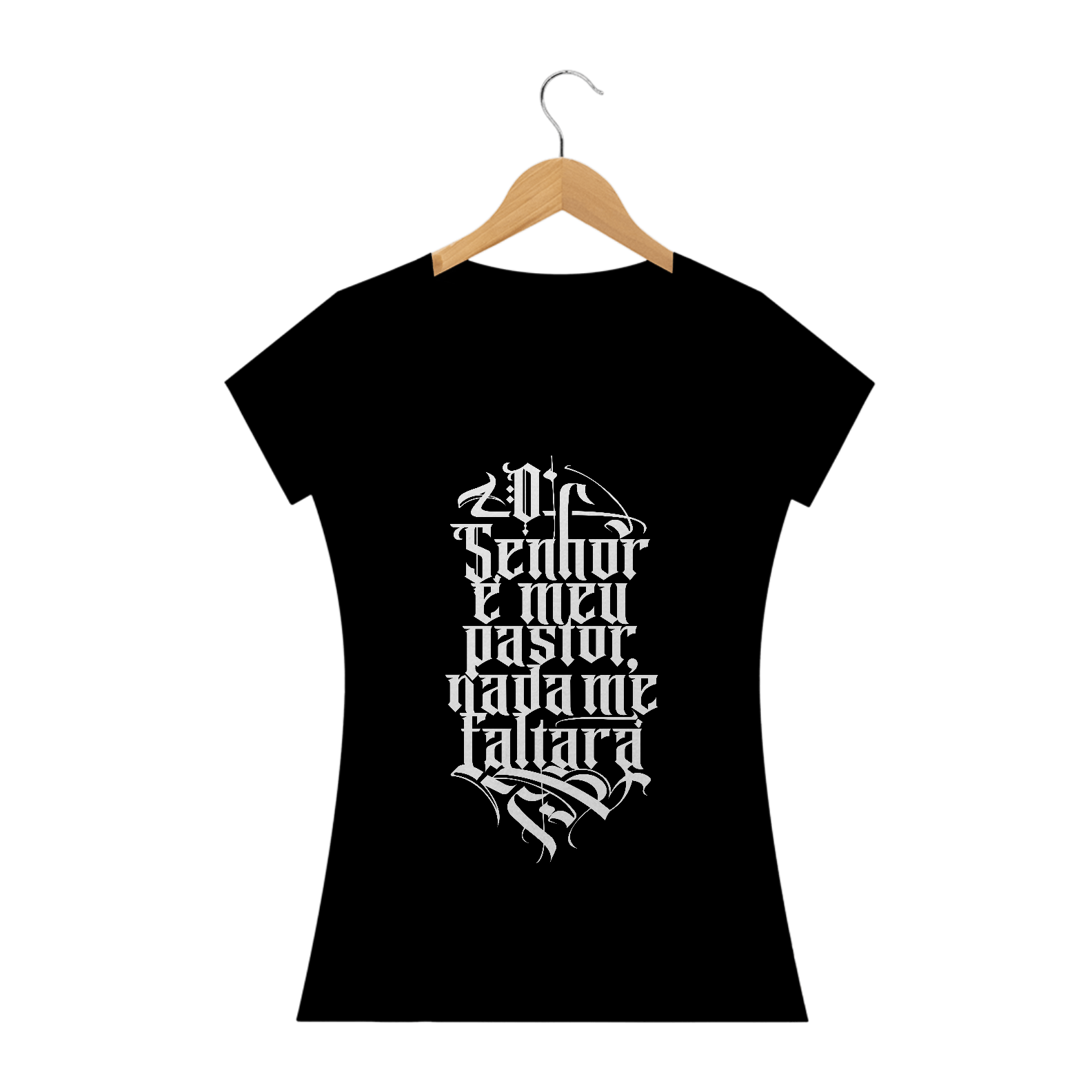 Nome do produto: Camiseta Femin. Salmo 23 ST-2