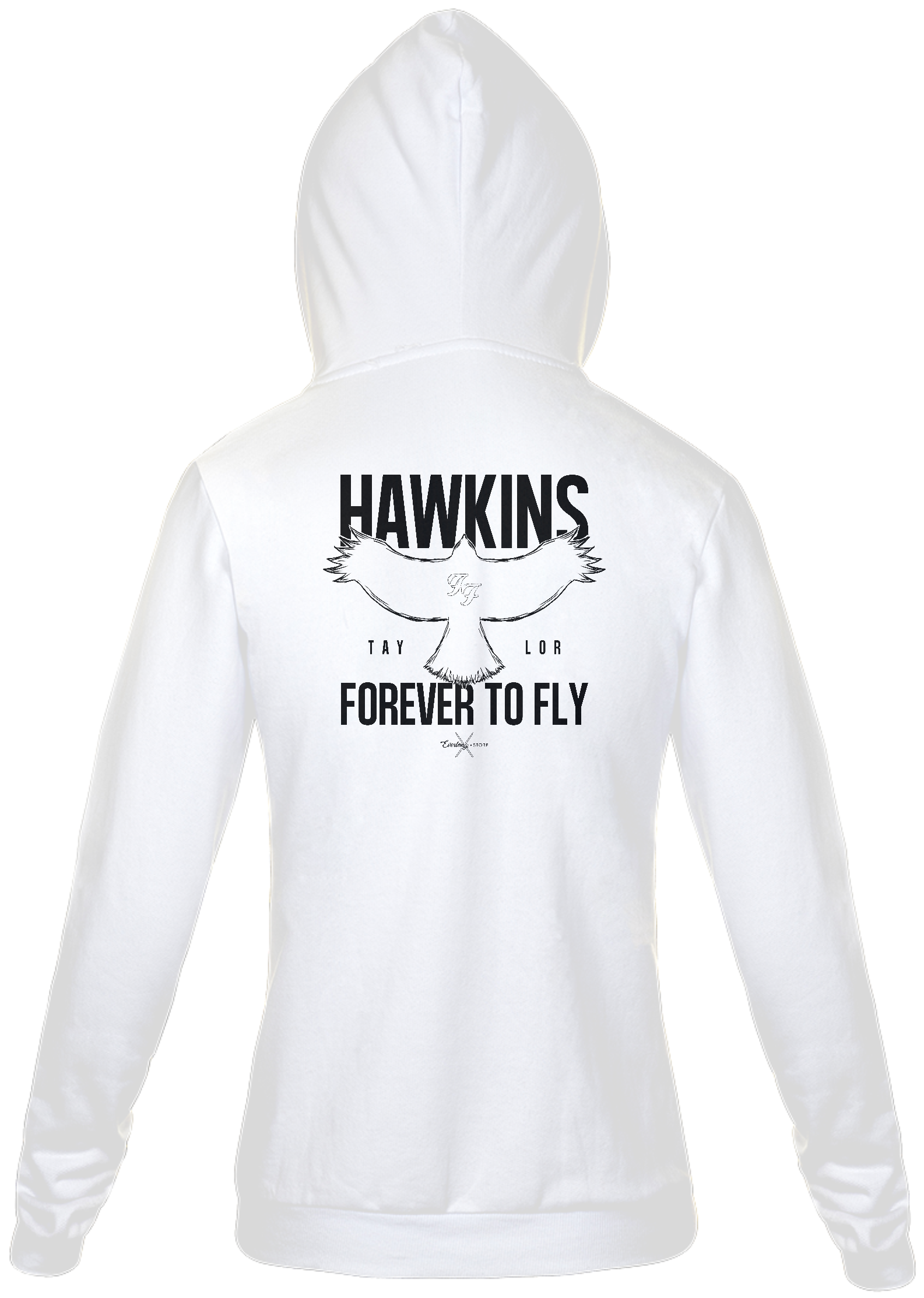 Nome do produto: Moletom com Zíper - Hawkins Forever to Fly