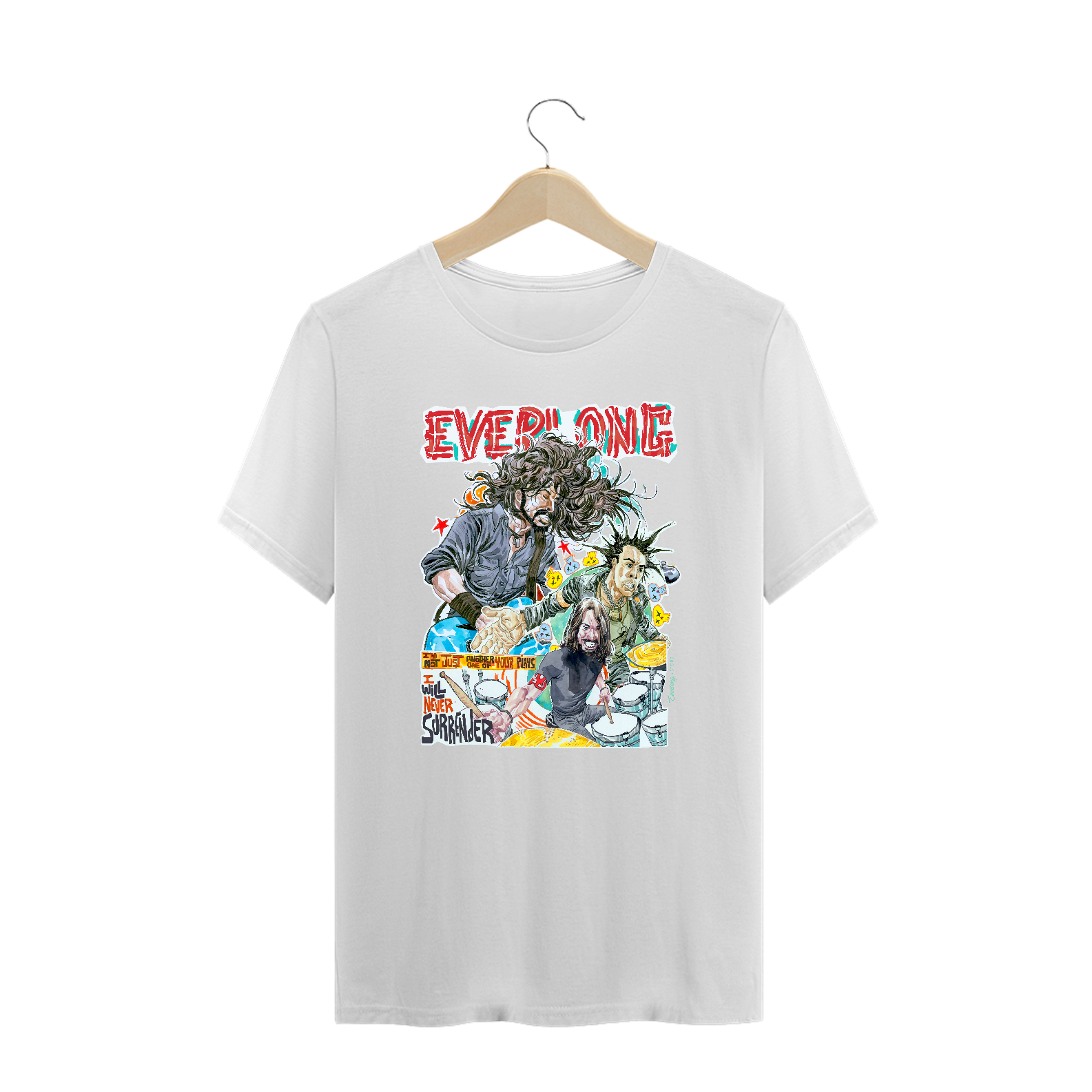 Nome do produto: Camiseta Plus Size - I Will Never Surrender