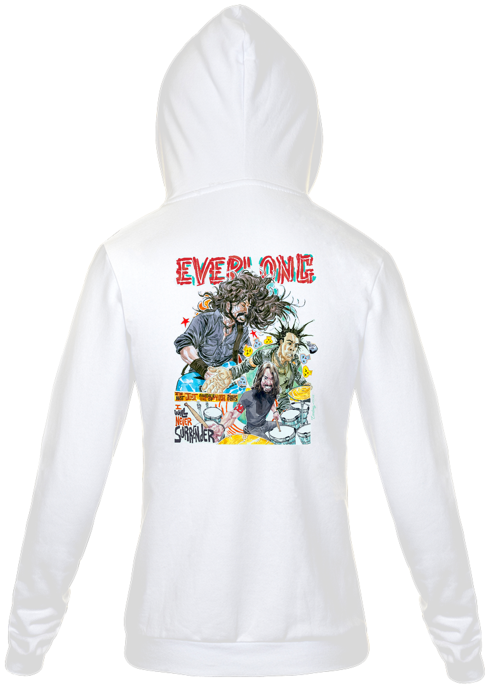 Nome do produto: Moletom com Zíper - I Will Never Surrender