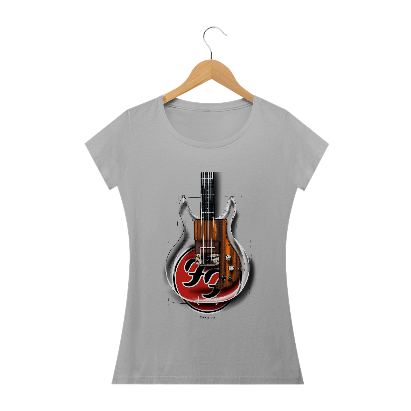 Nome do produto: Camiseta Baby Long - Ampeg, Dan Armstrong