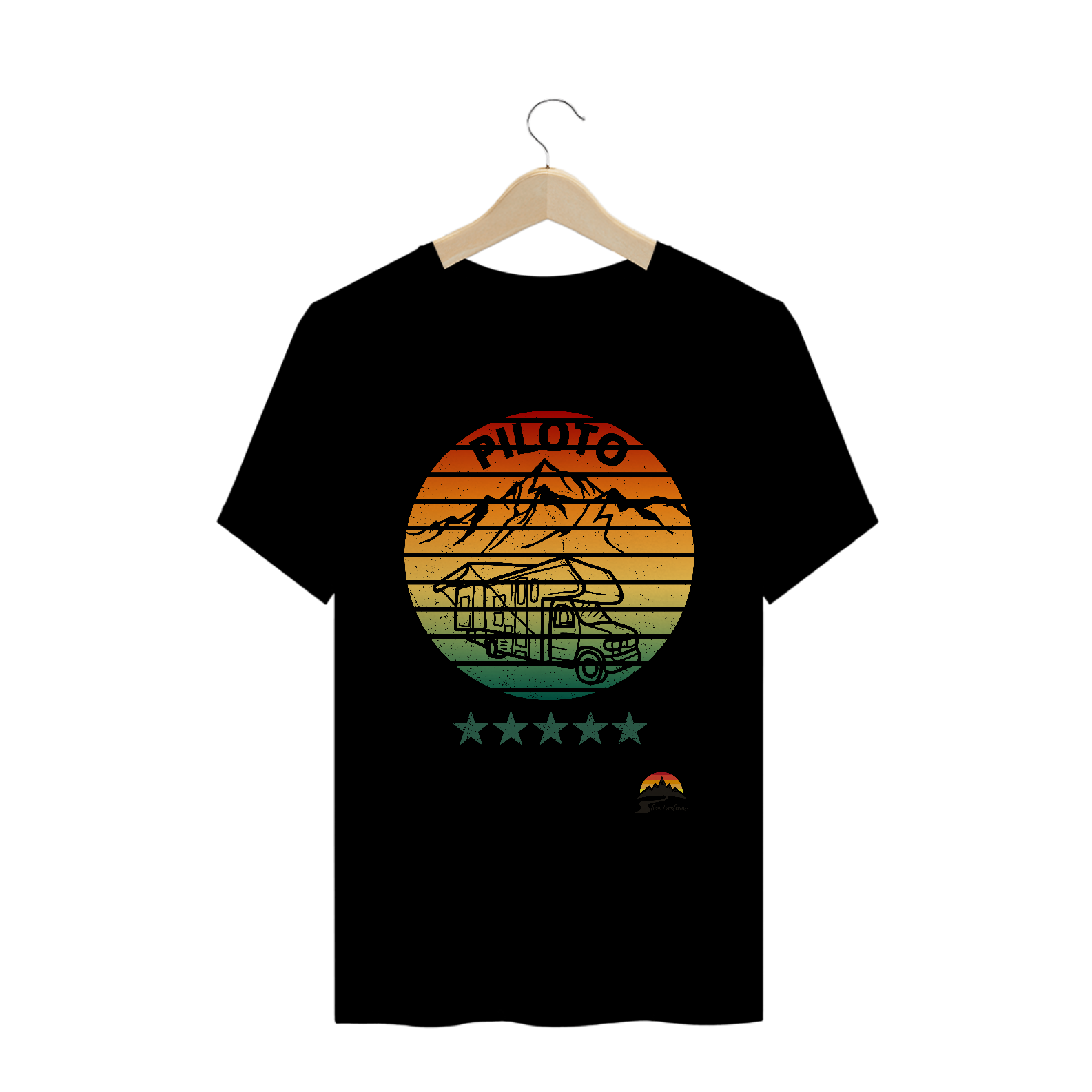 Nome do produto: Camiseta PILOTO - Sem Fronteiras