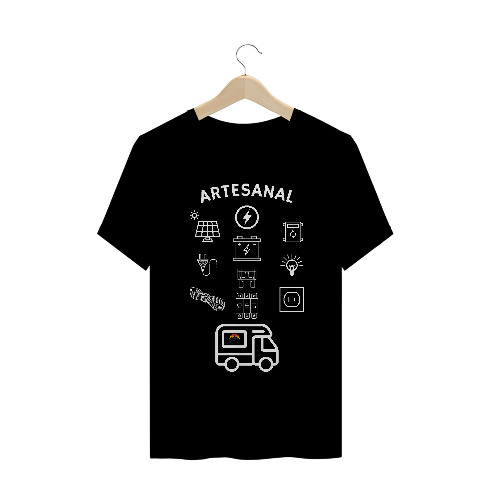 Nome do produto: Camiseta ARTESANAL - Sem Fronteiras