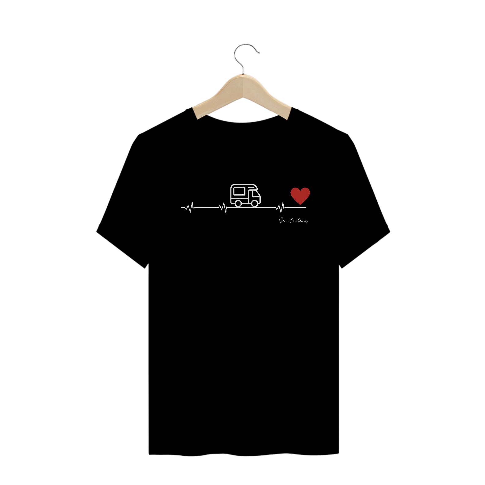 Nome do produto: Camiseta LOVE Escura - Sem Fronteiras