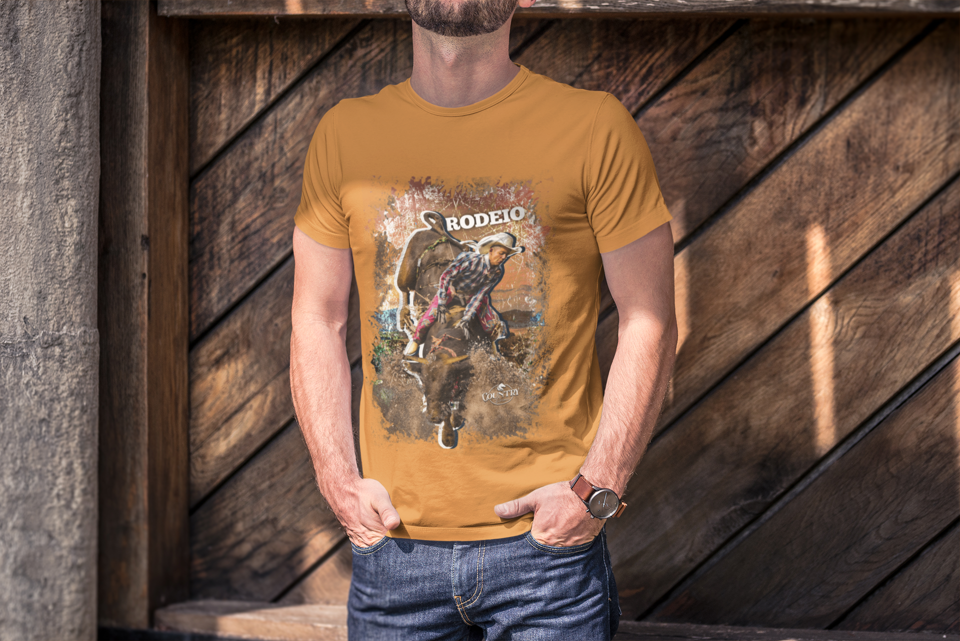 Nome do produto: Camiseta Estonada Rodeio - Homem