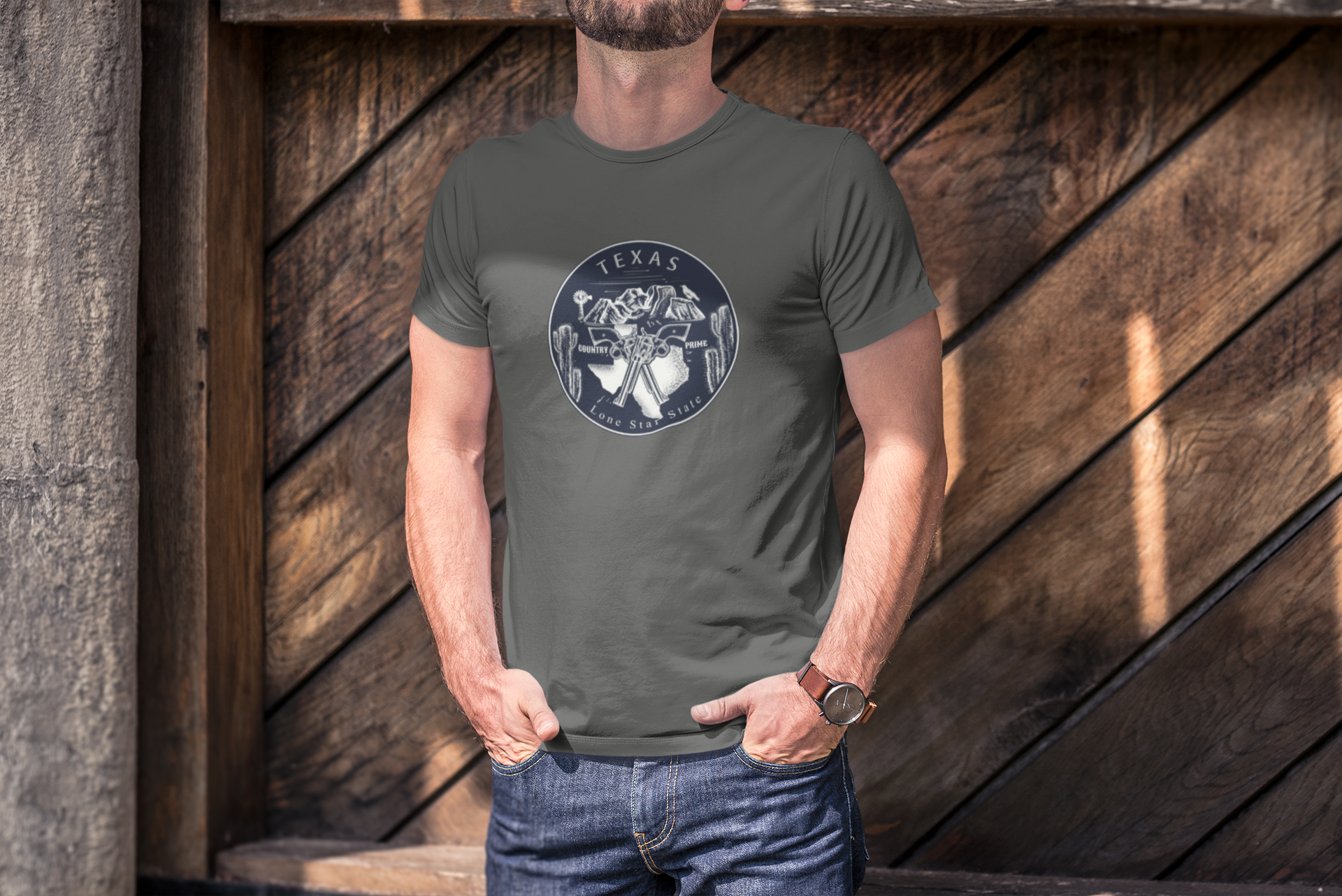 Nome do produto: Camiseta Estonada Texas Lone Star State - Homem