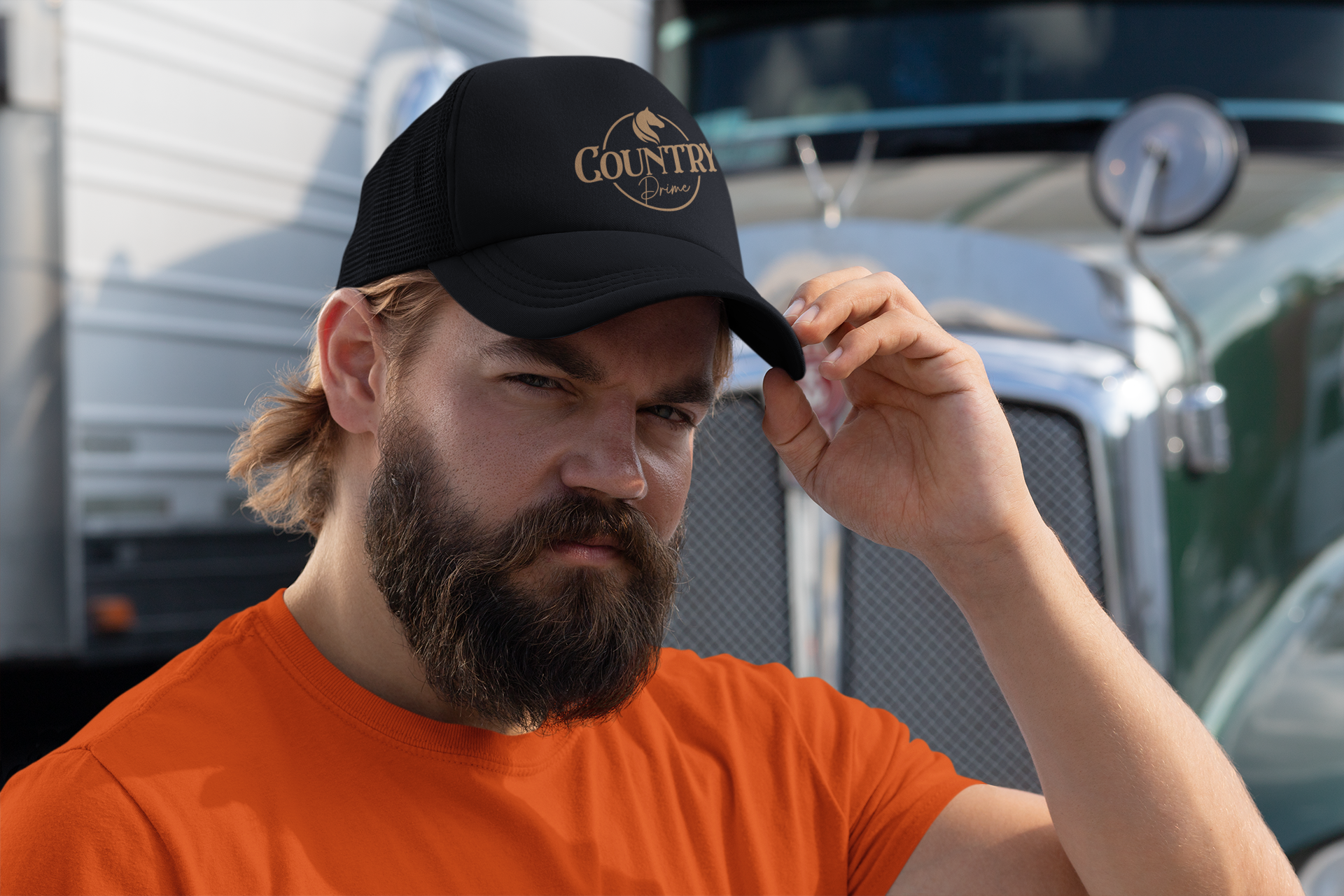 Nome do produto: Boné Trucker de Tela Country Prime Logo