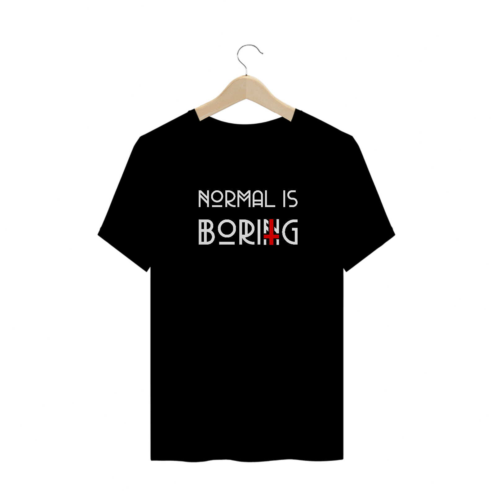 Nome do produto: Camiseta Normal Is Boring | Nefasto Originals