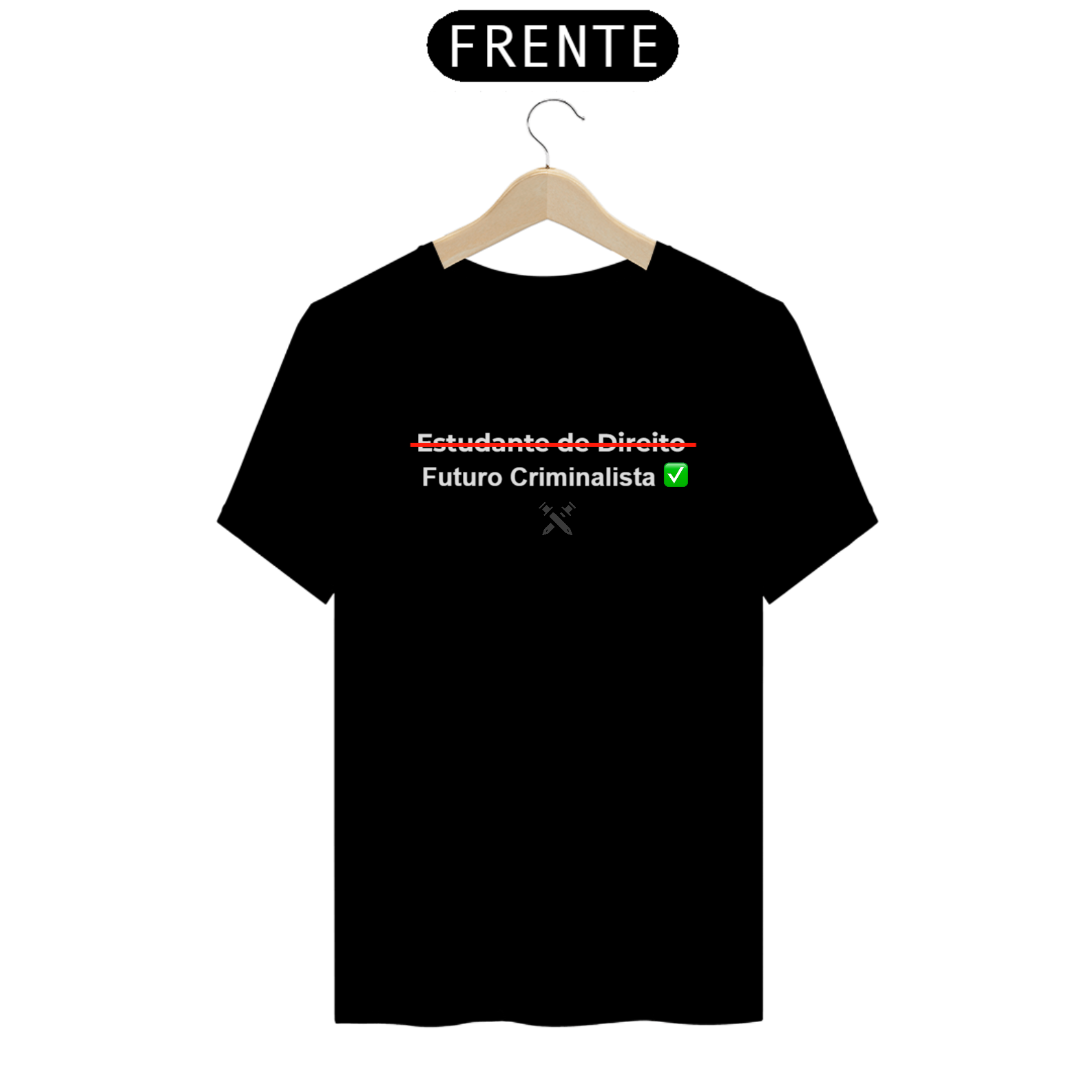 Nome do produto: Camiseta Masculina Futuro Criminalista 