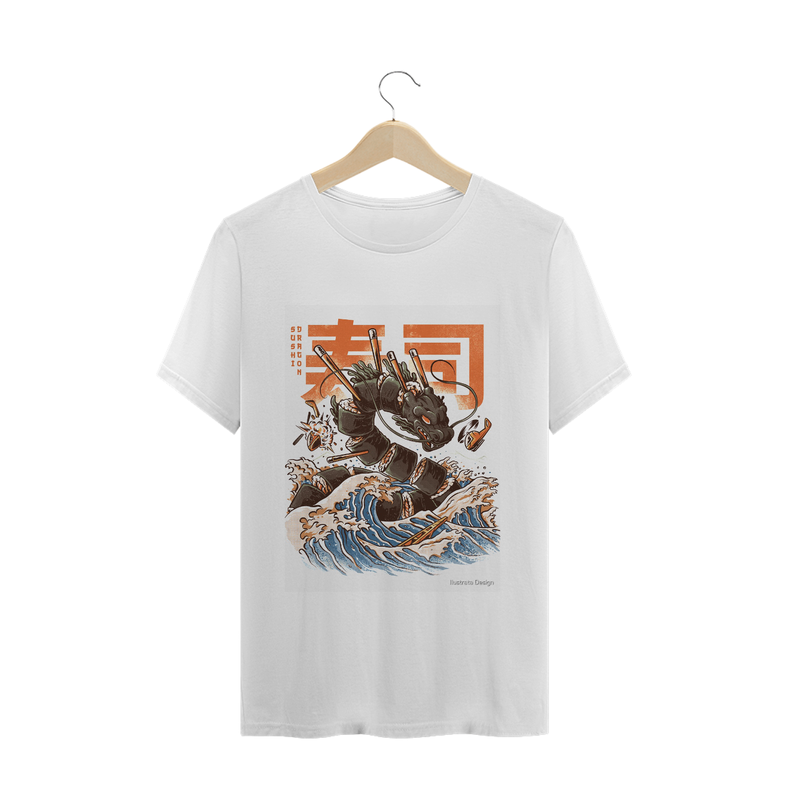 Nome do produto: Camisa Grande Sushi Dragon