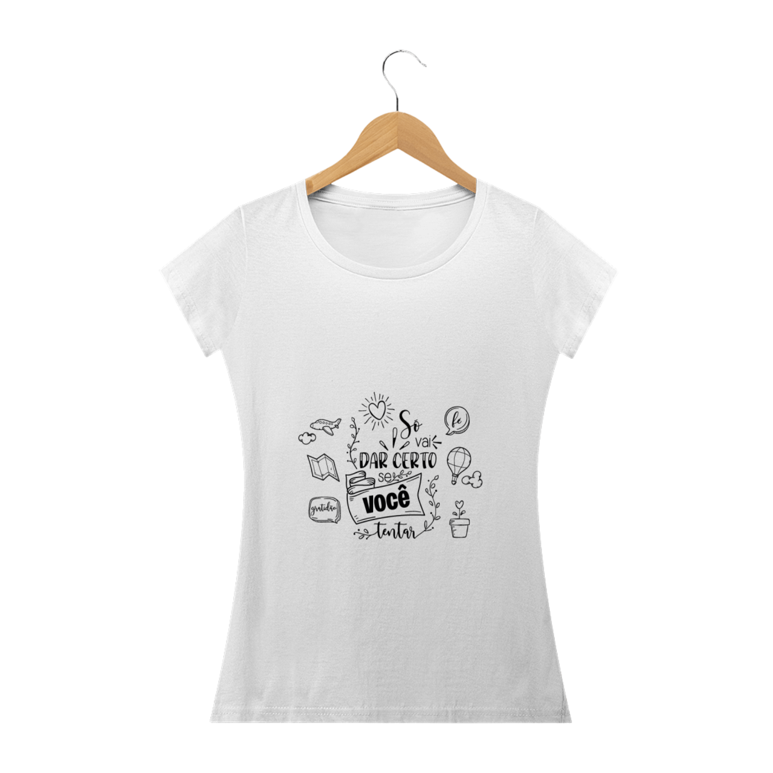 Nome do produto: Camisa feminina vai dar certo LDR