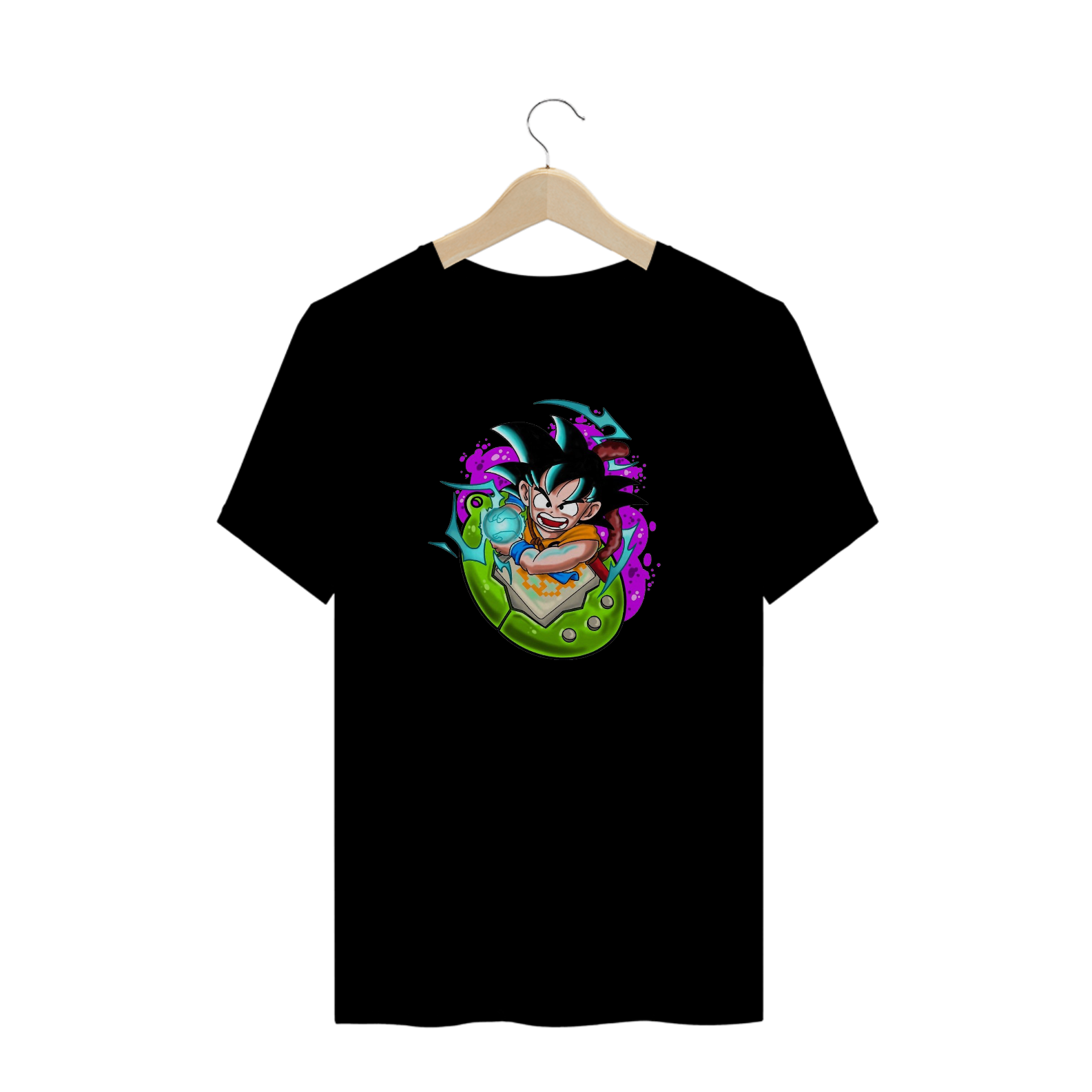 Nome do produto: T-Shirt Goku Kid Kamehameha