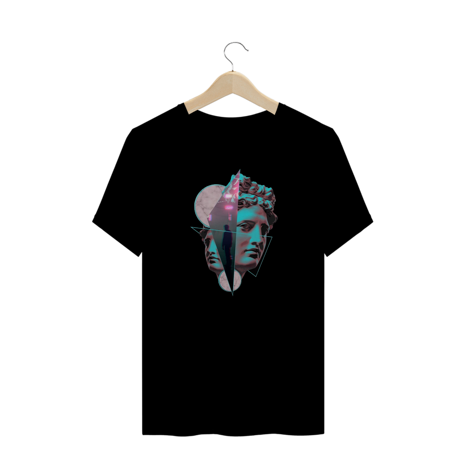 Nome do produto: T-Shirt Greek Statue Vaporwave
