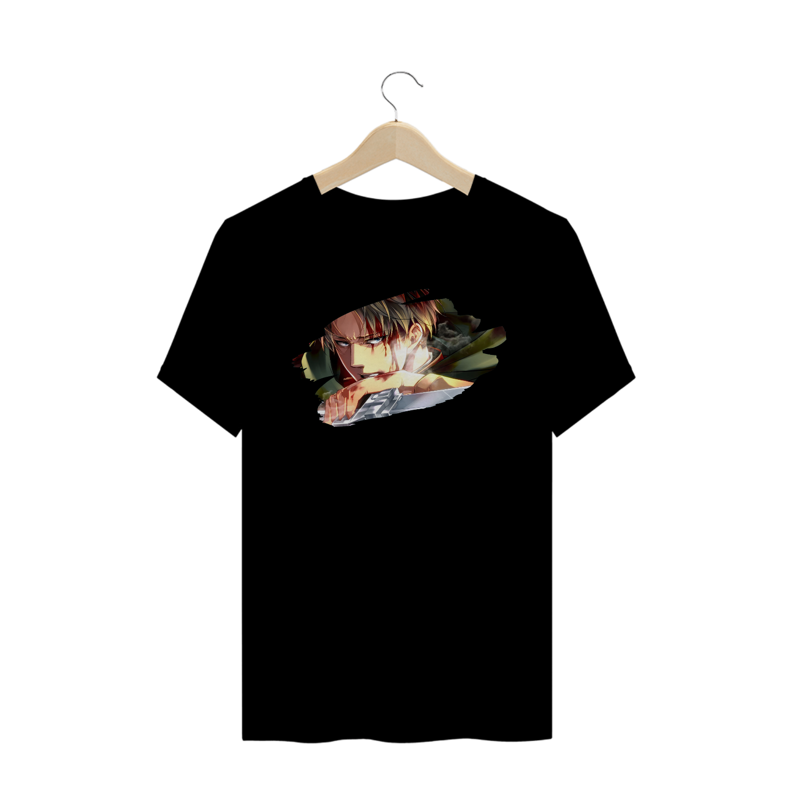 Nome do produto: T-Shirt Levi Ackerman (ATTACK ON TITAN)