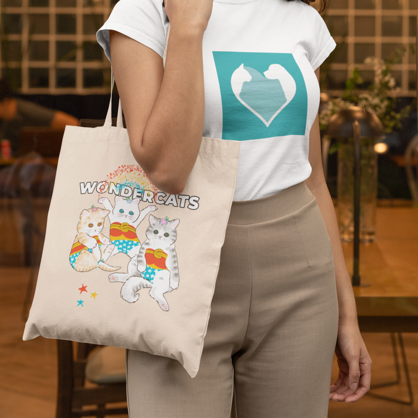 Nome do produto: Ecobag Wonder Cats