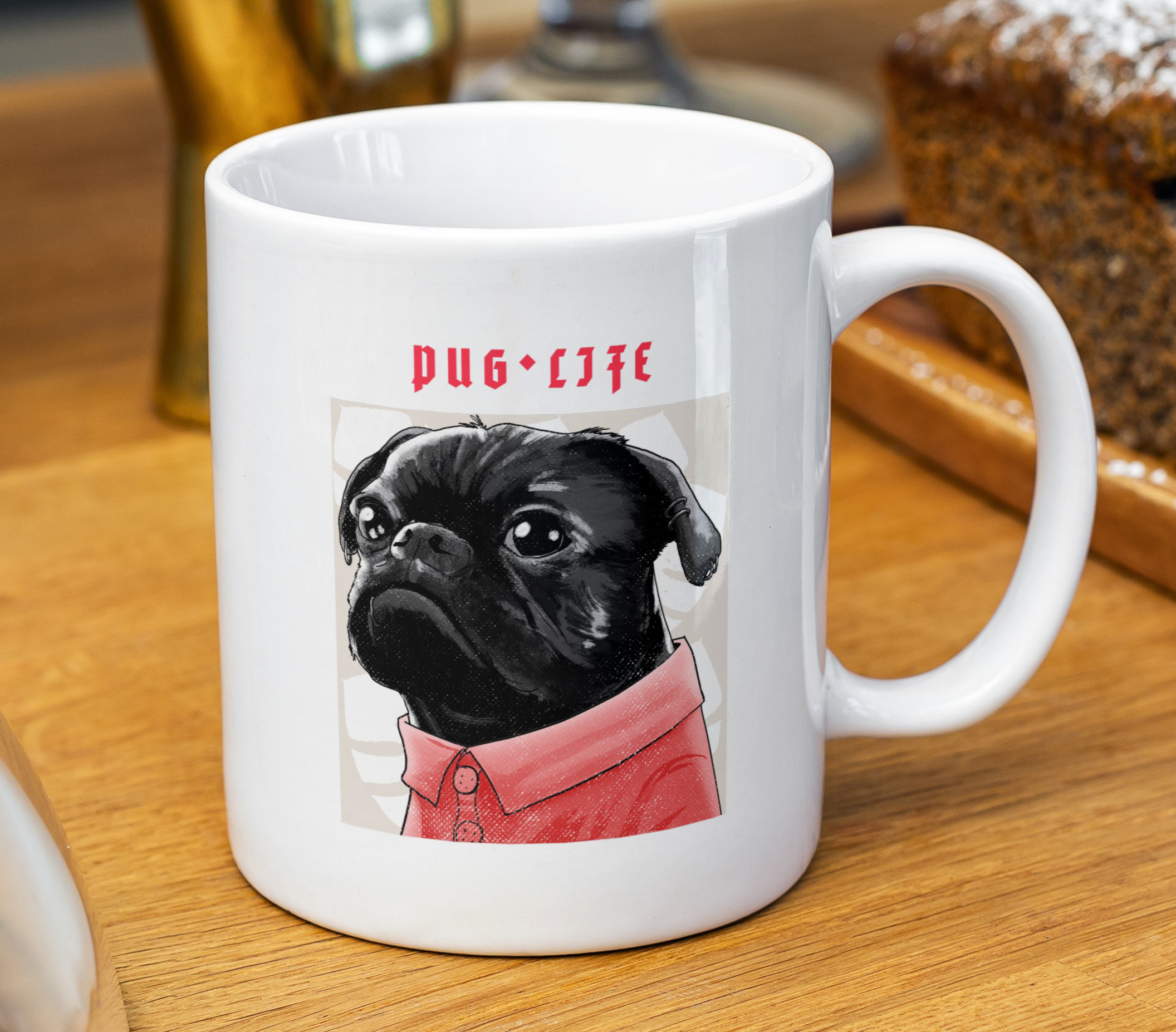 Nome do produto: Caneca Pug Life