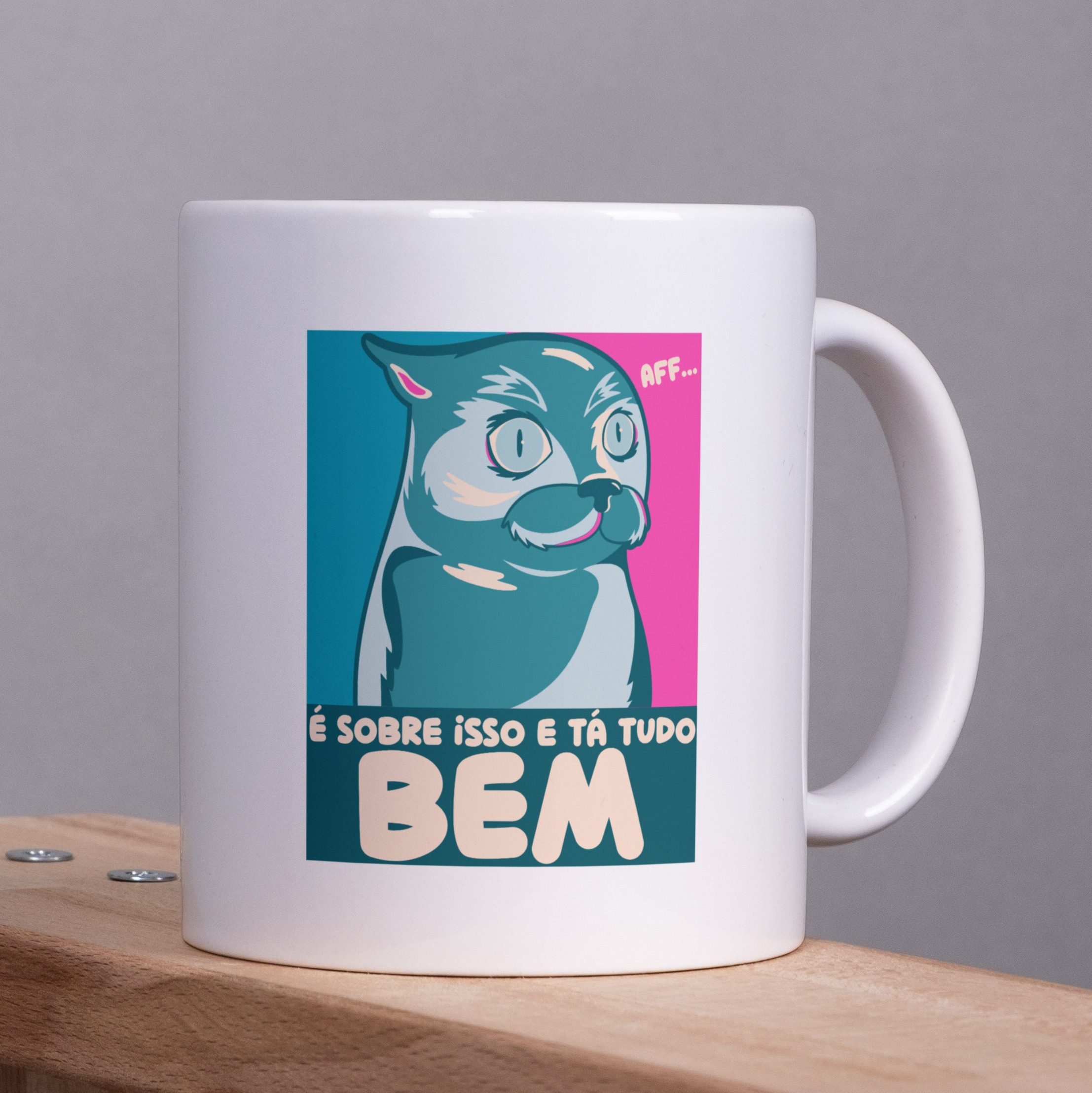 Nome do produto: Caneca Gato é sobre isso - Cerâmica Branca