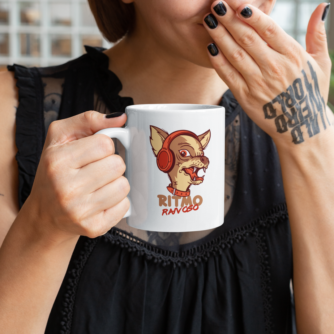 Nome do produto: Caneca Cachorro Pinscher Ritmo Raivoso