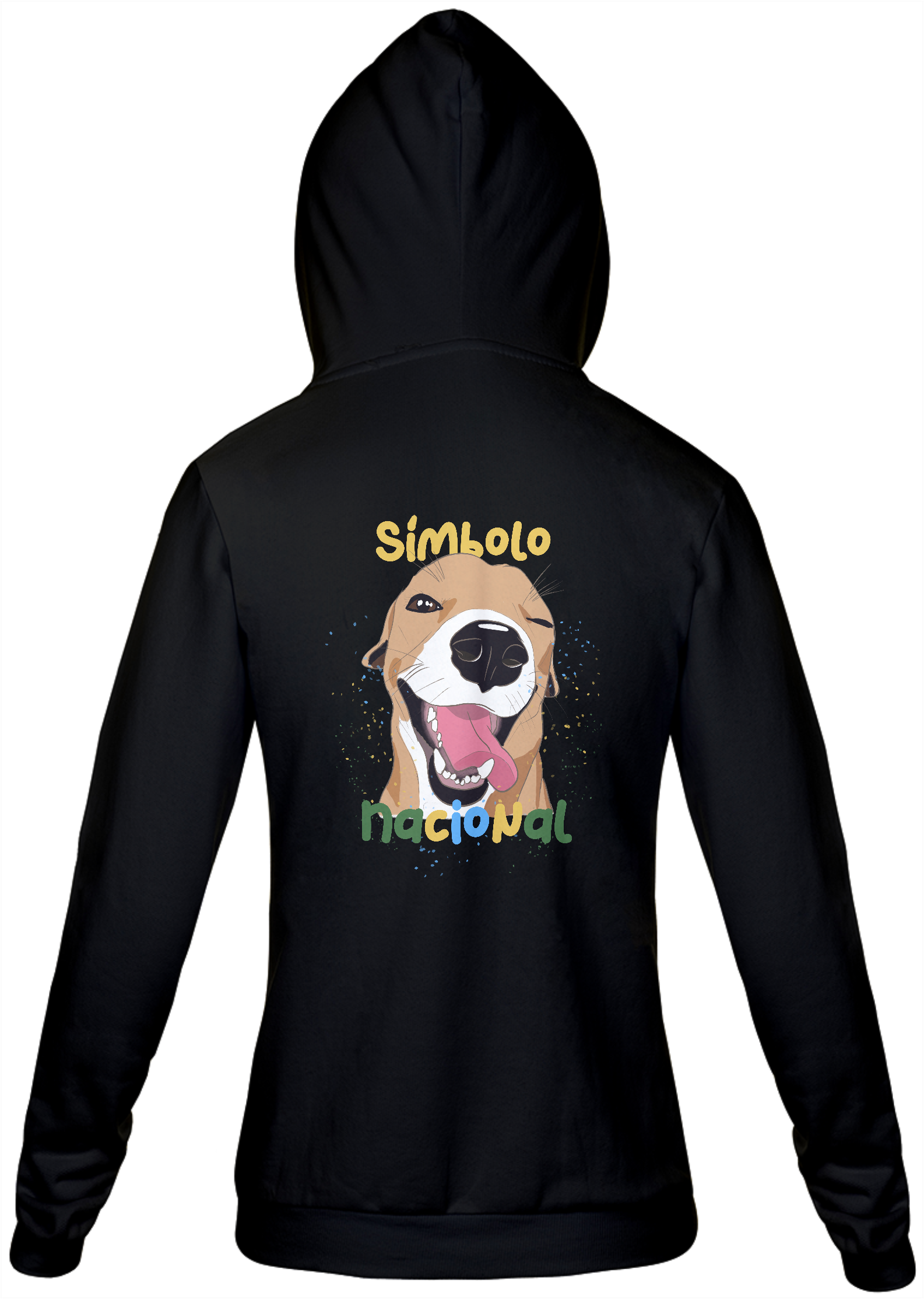 Nome do produto: Moletom Com Zíper Unissex Vira-lata Caramelo Símbolo Nacional