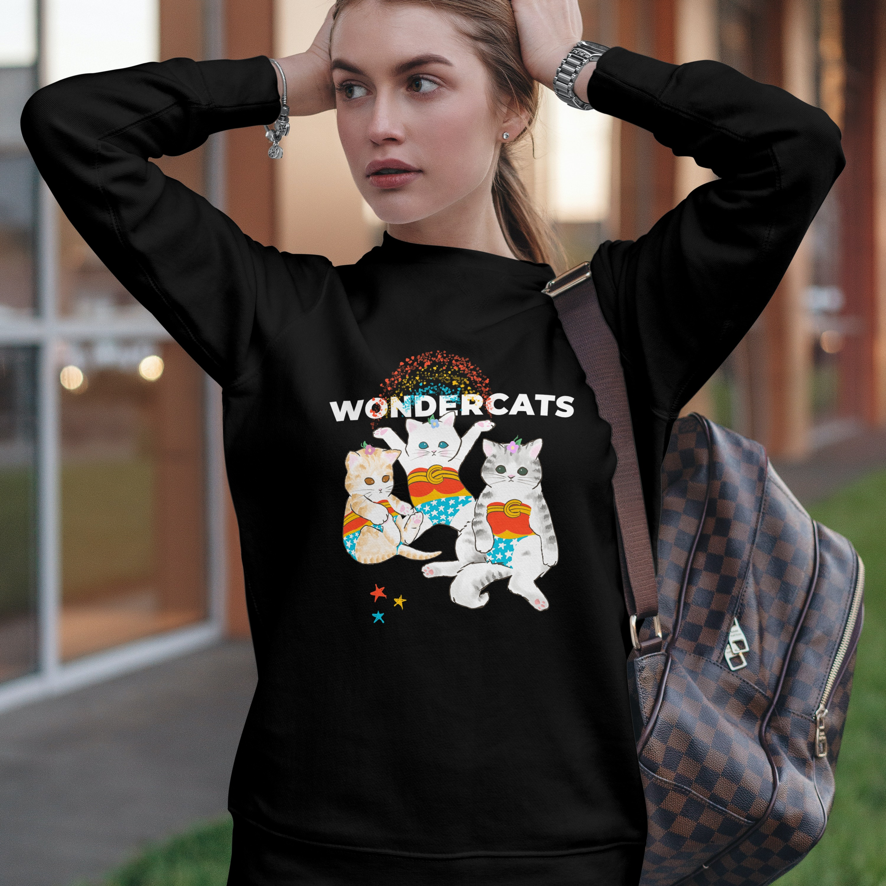 Nome do produto: Moletom Fechado Unissex Wonder Cats