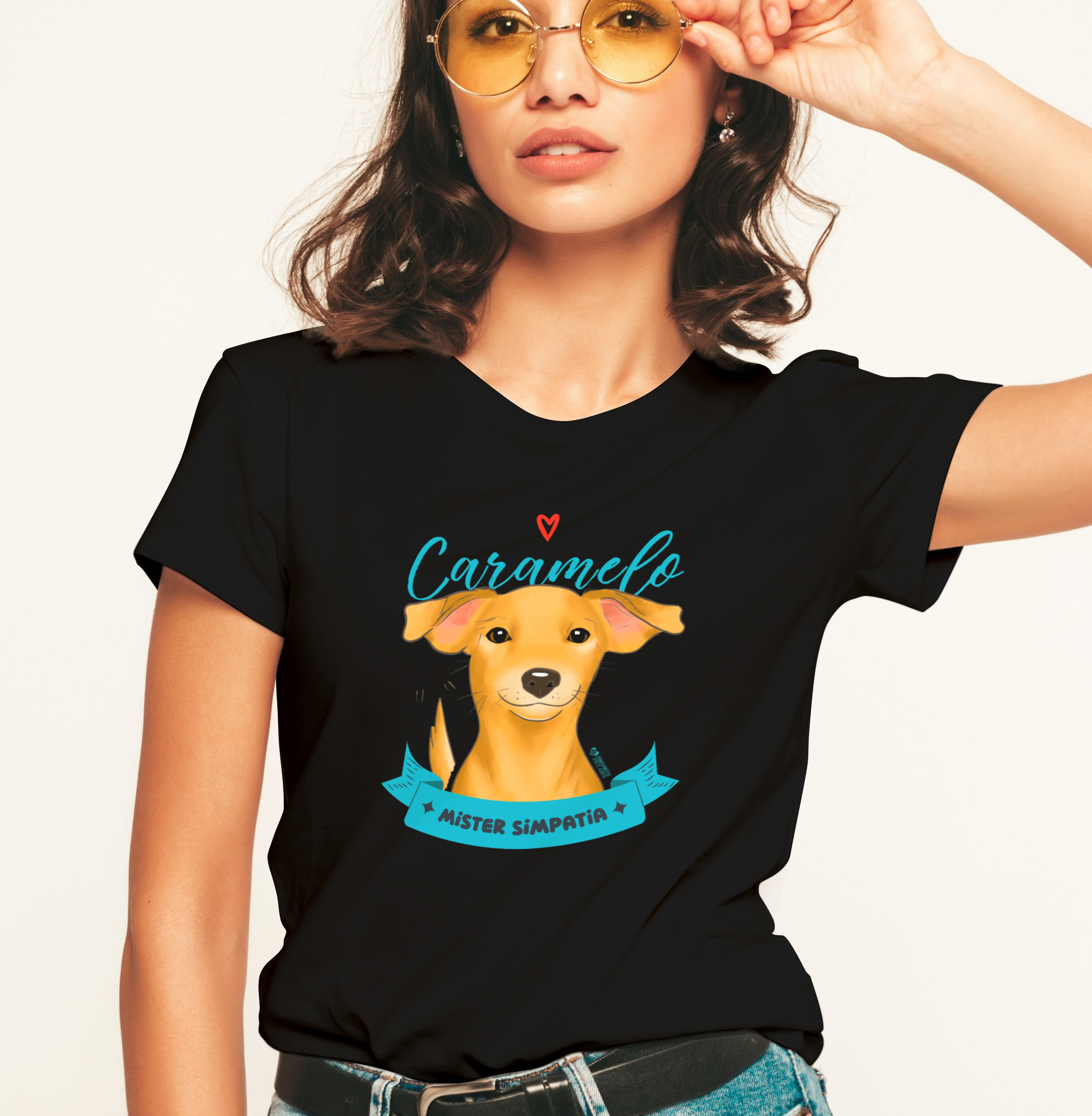 Nome do produto: Camiseta Feminina Vira-lata Caramelo Mister Simpatia