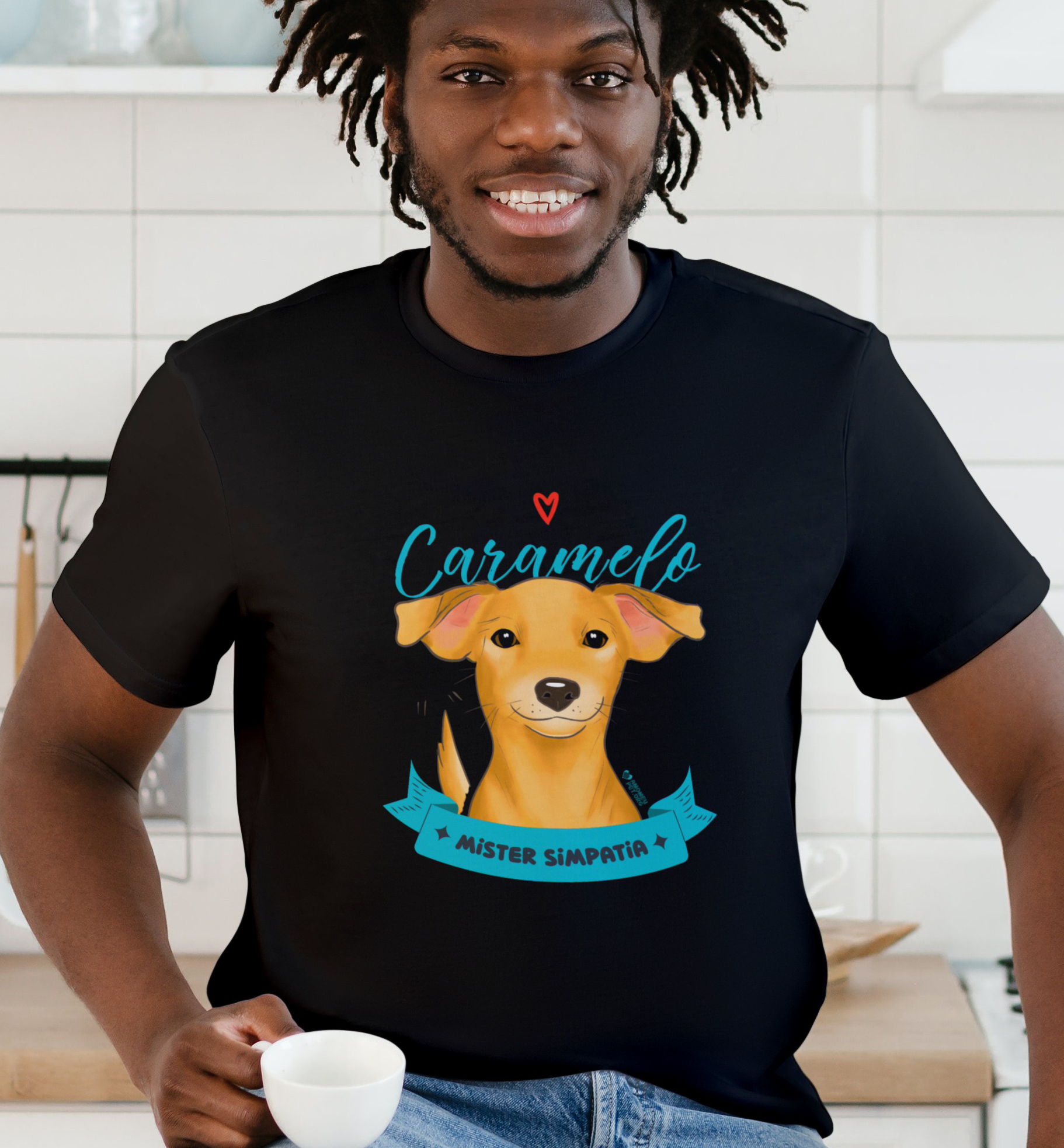 Nome do produto: Camiseta Masculina Vira-lata Caramelo Mister Simpatia