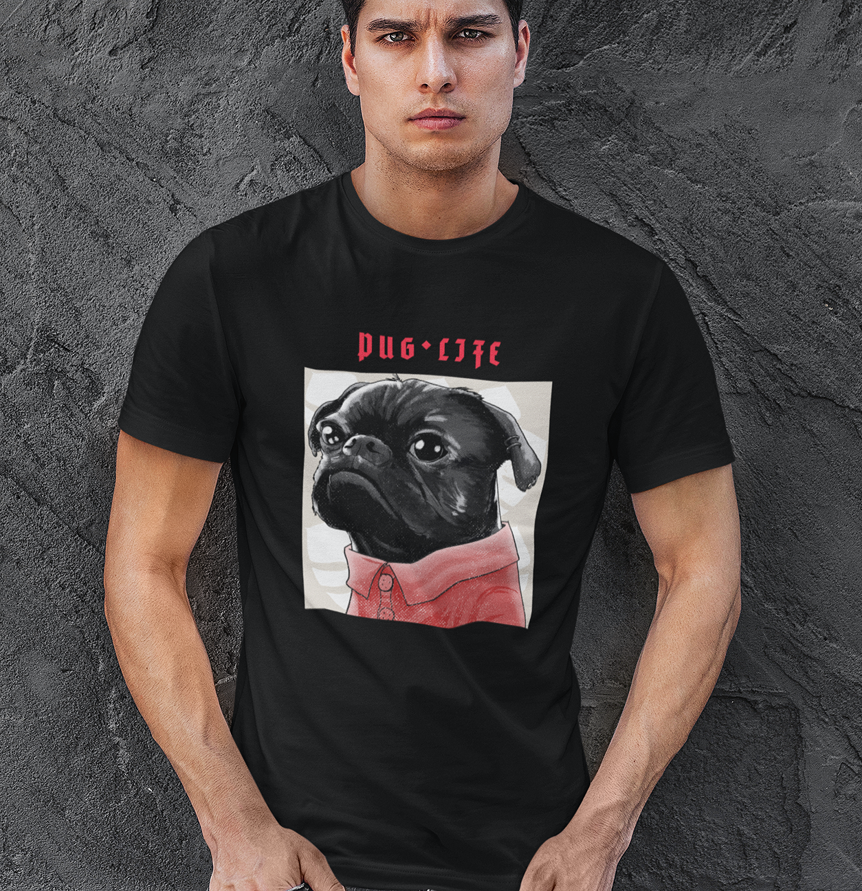 Nome do produto: Camiseta Masculina Pug Life - Prime