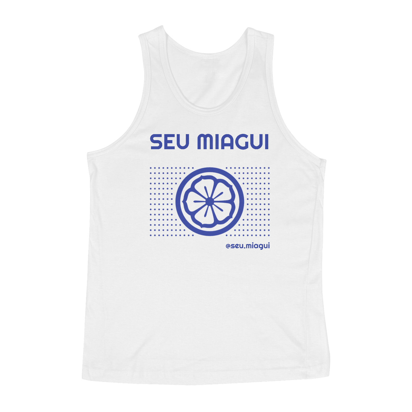 Nome do produto: Regata Seu Miagui flor de Lotus branca