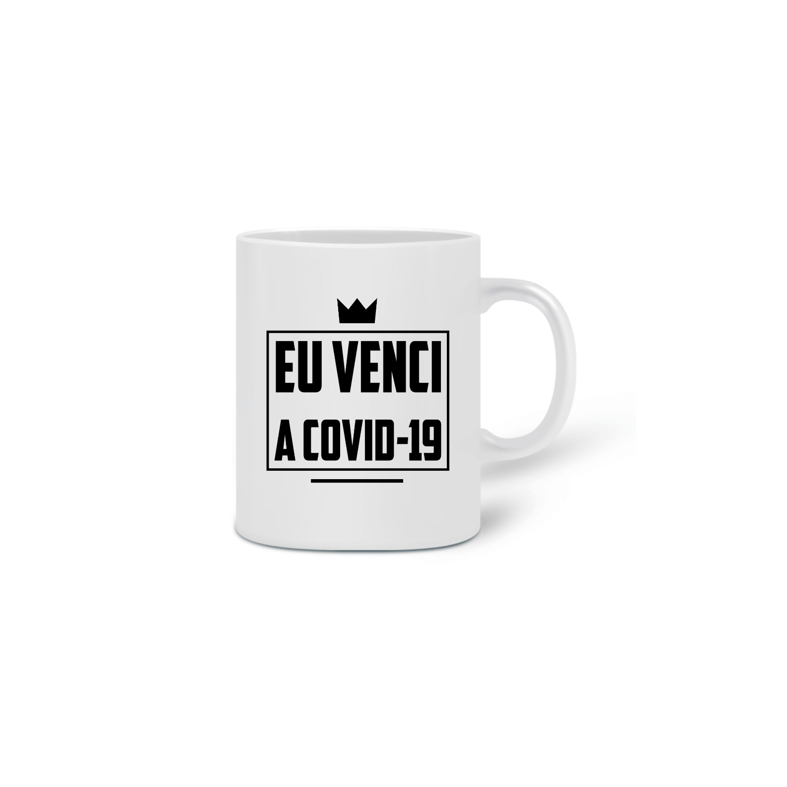 Nome do produto: Caneca Eu venci a Covid-19