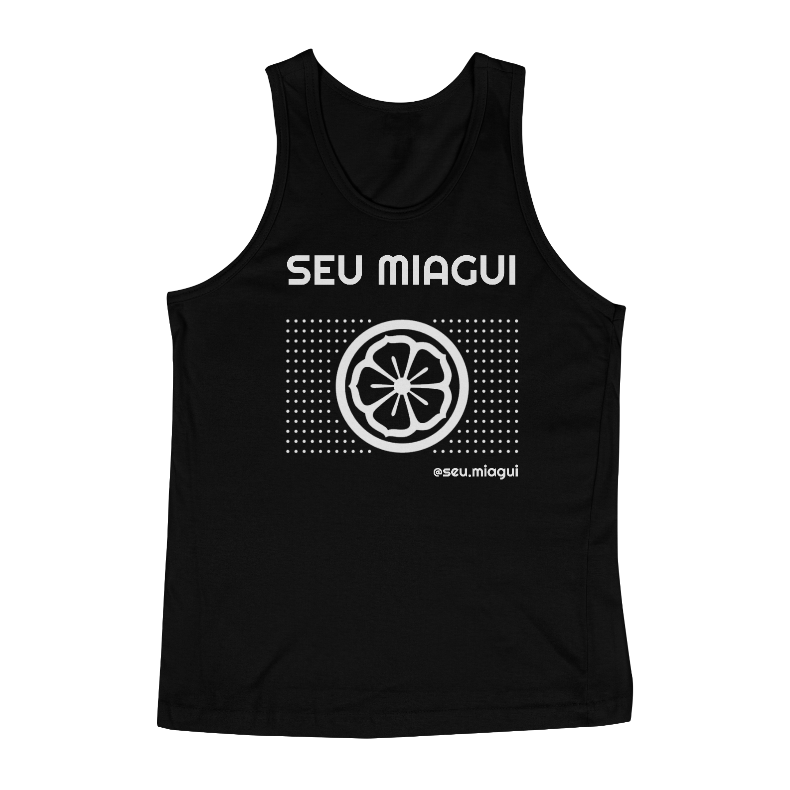 Nome do produto: Regata Seu Miagui flor de Lotus escura