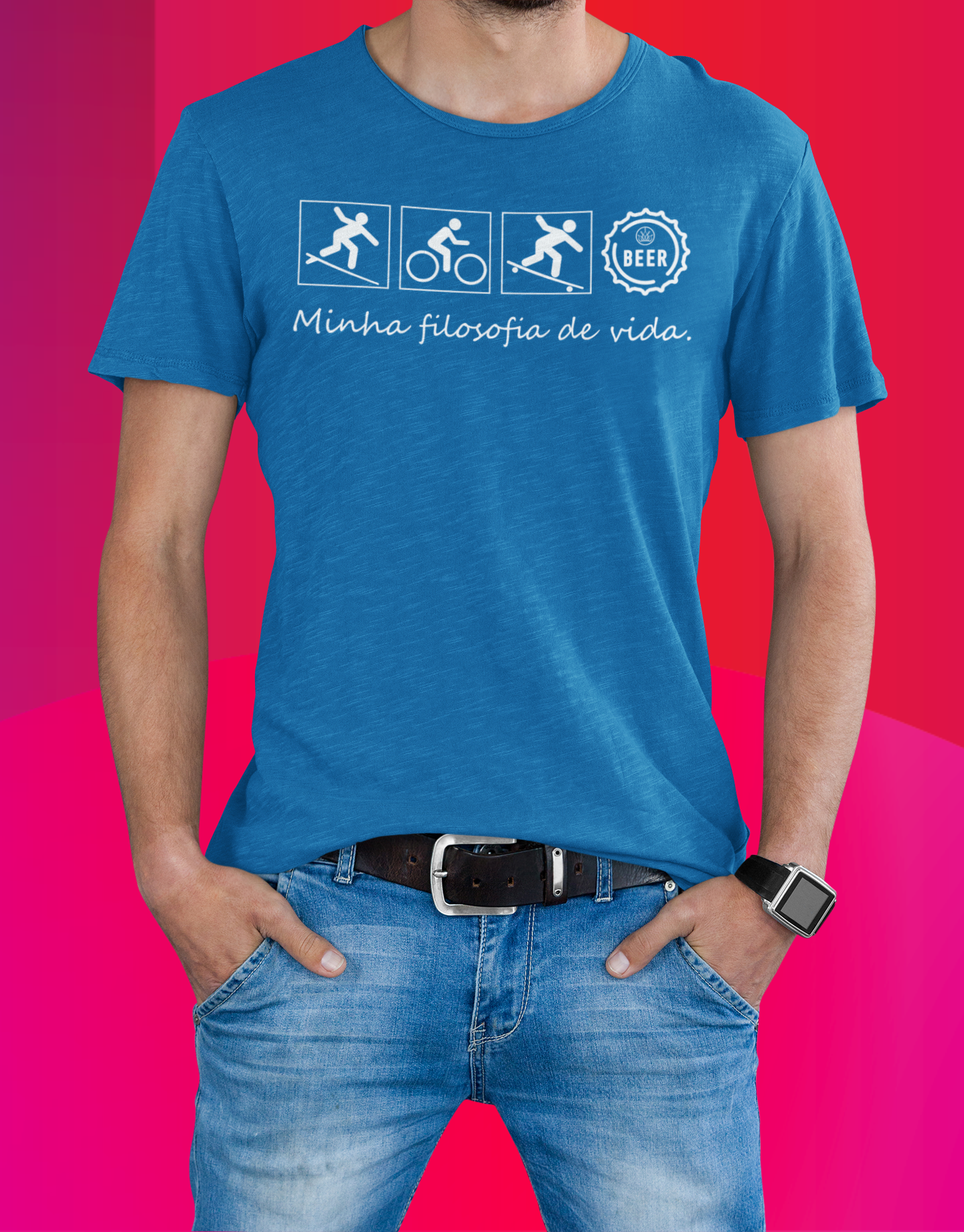 Nome do produto: Camiseta Filosofia de Vida!