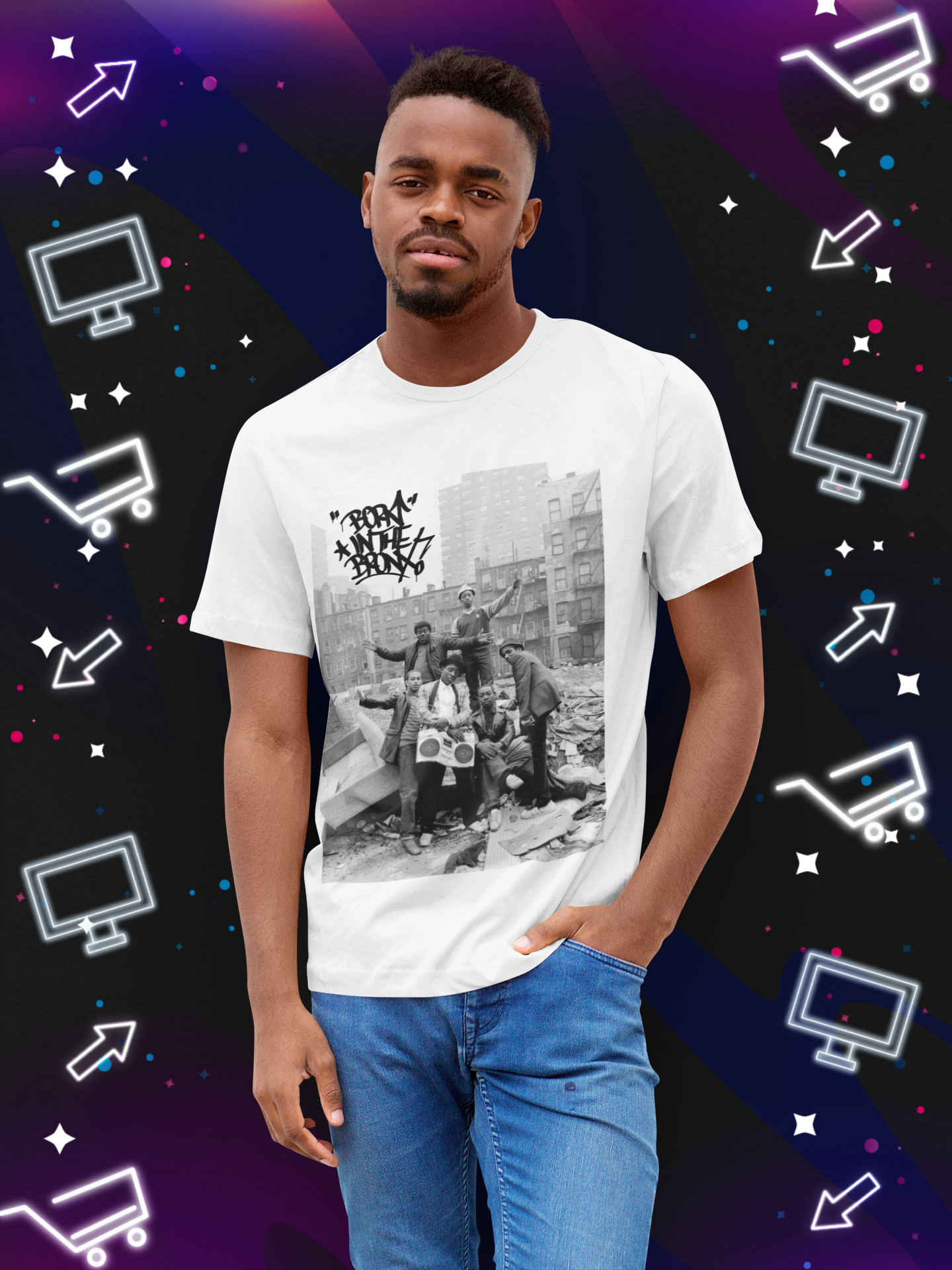 Nome do produto: Camiseta Bronx Music Branca