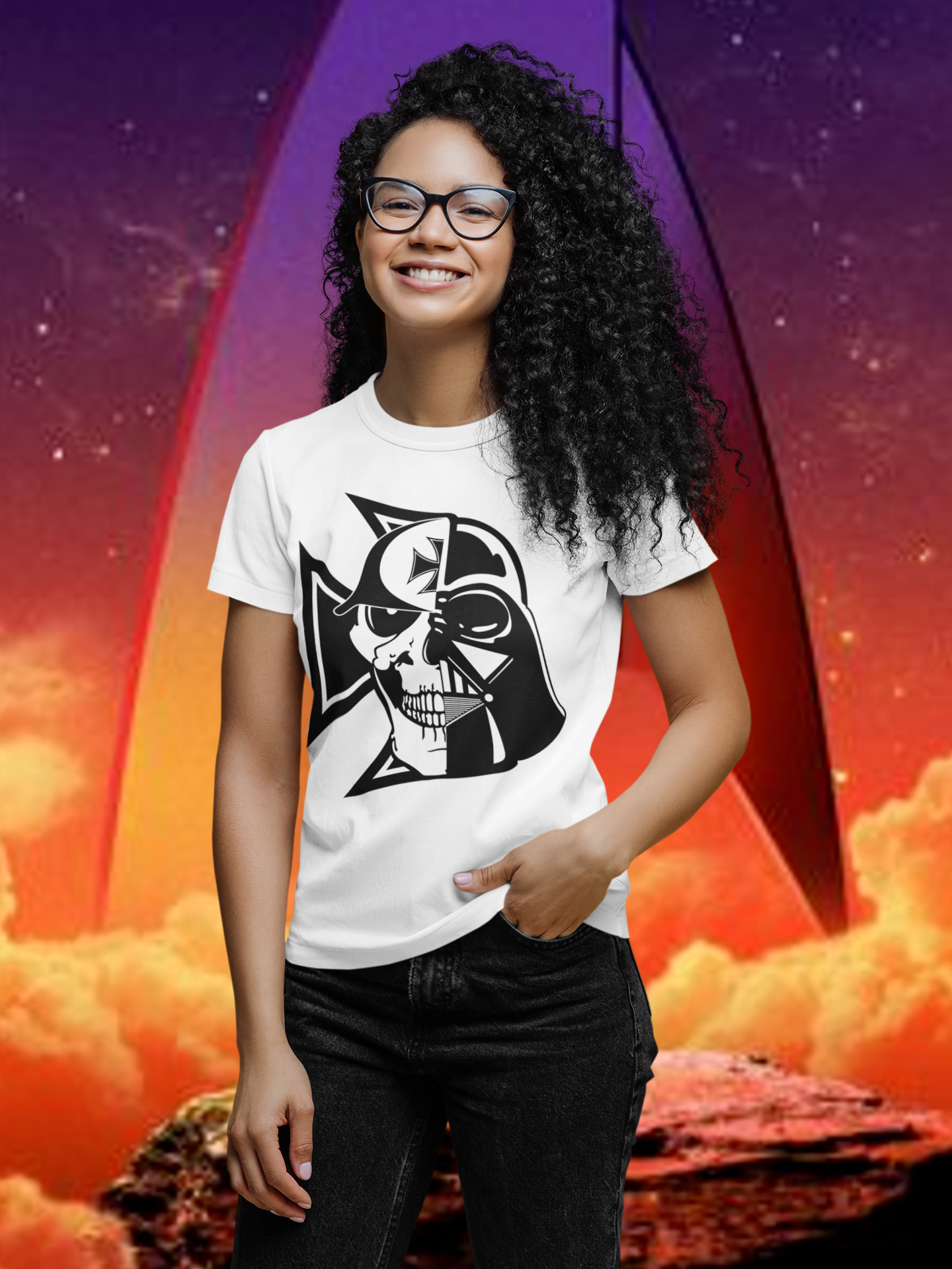 Nome do produto: Camiseta Darth Branca
