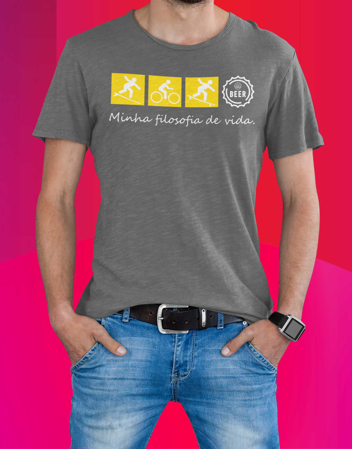 Nome do produto: Camiseta Filosofia de Vida!