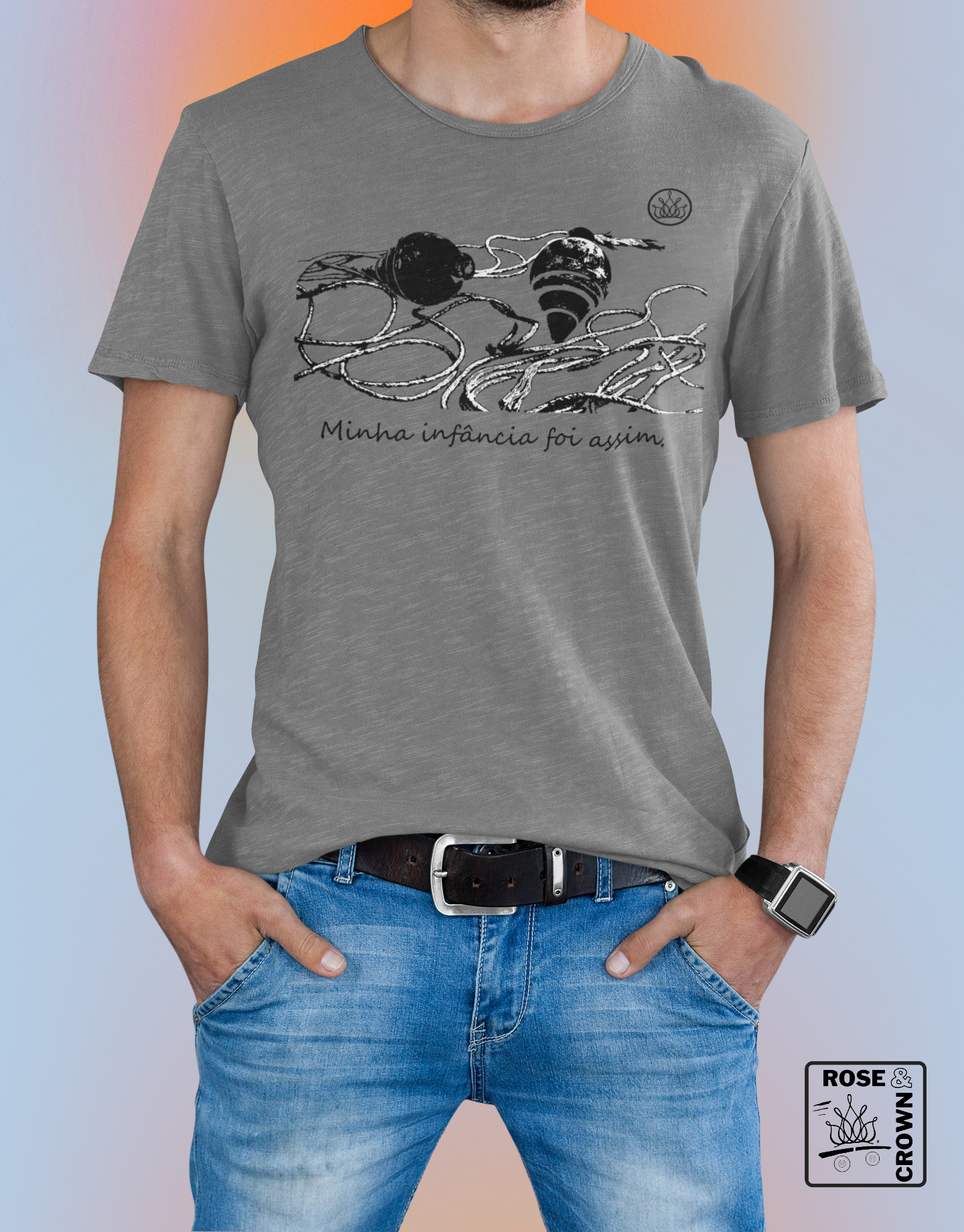 Nome do produto: Camiseta Roda Pião