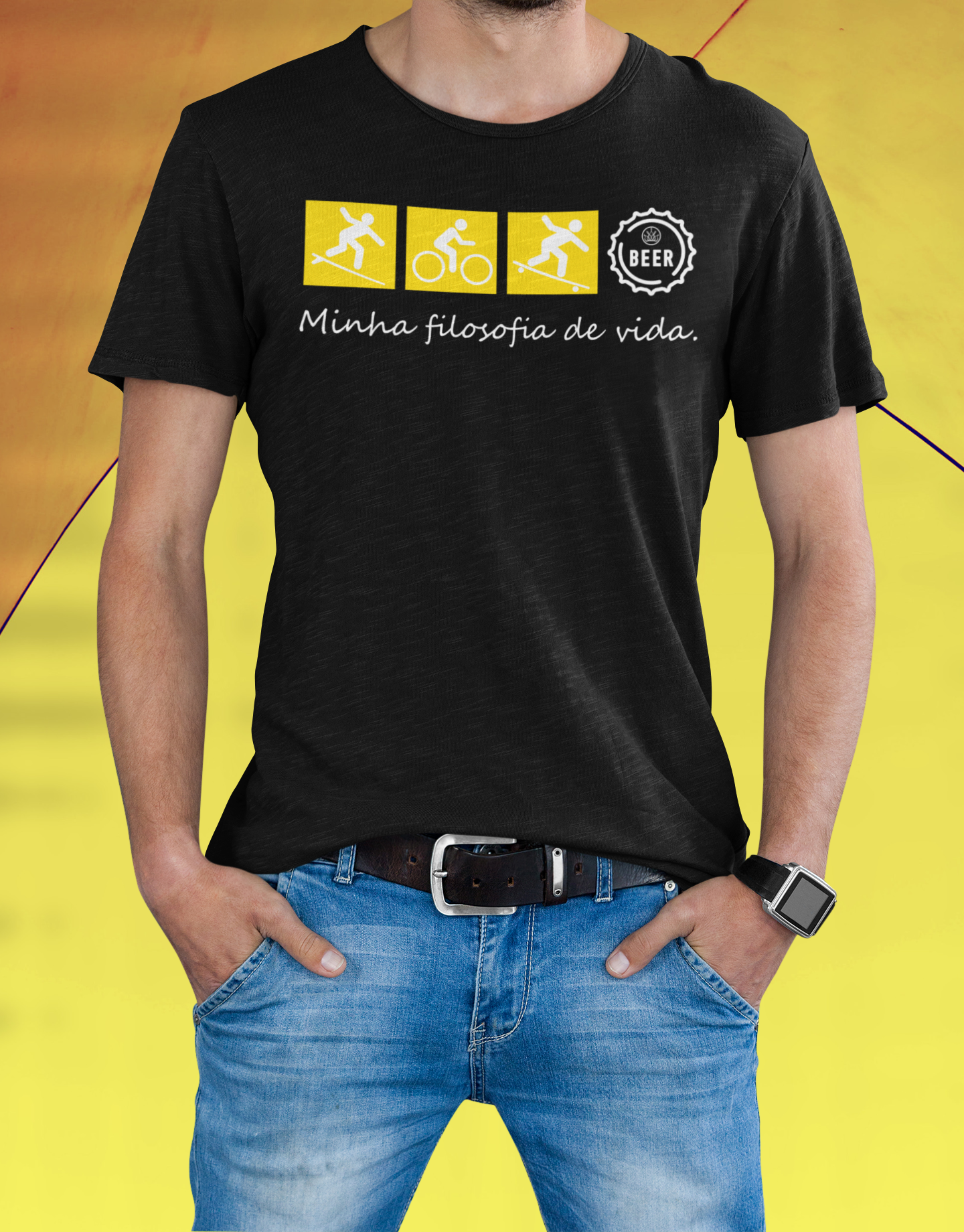 Nome do produto: Camiseta Filosofia de Vida!