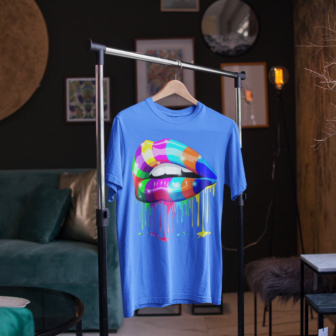 Nome do produto: T-Shirt Estonada Rainbow Lips
