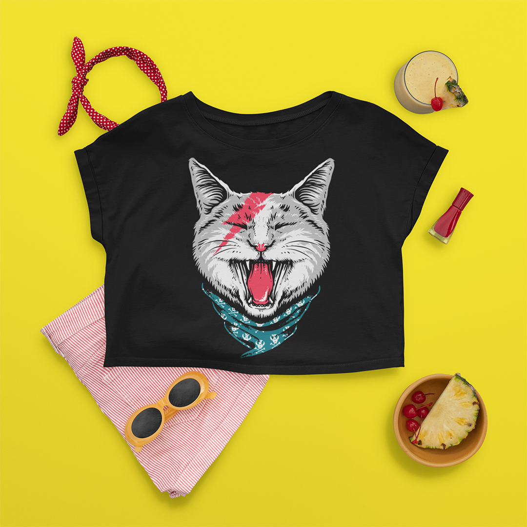 Nome do produto: Cropped Bowie Cat