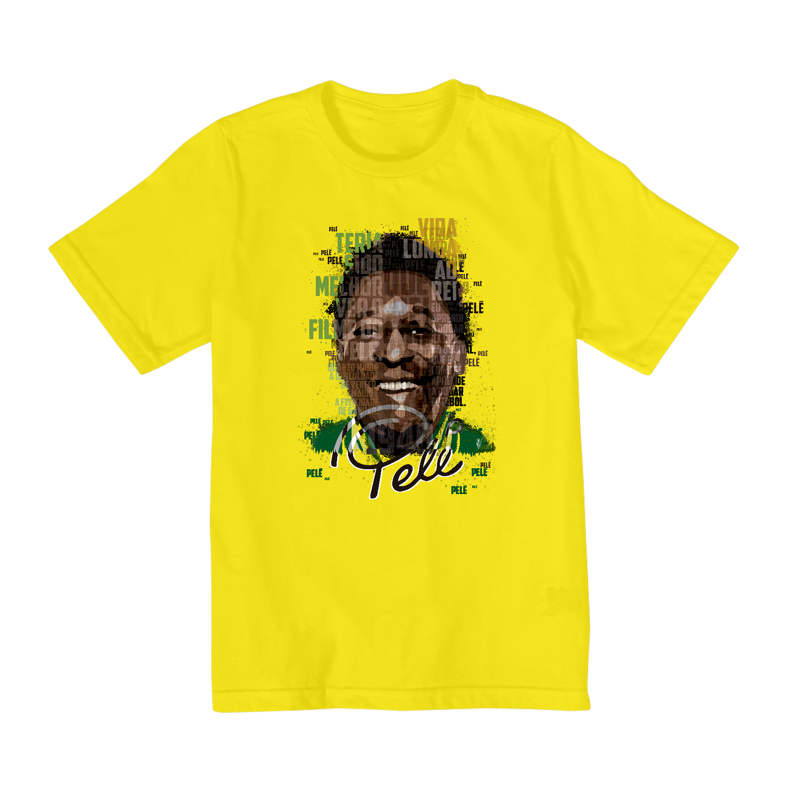 Nome do produto: Camiseta Infantil (2 a 8) Pelé Eterno do Chaves