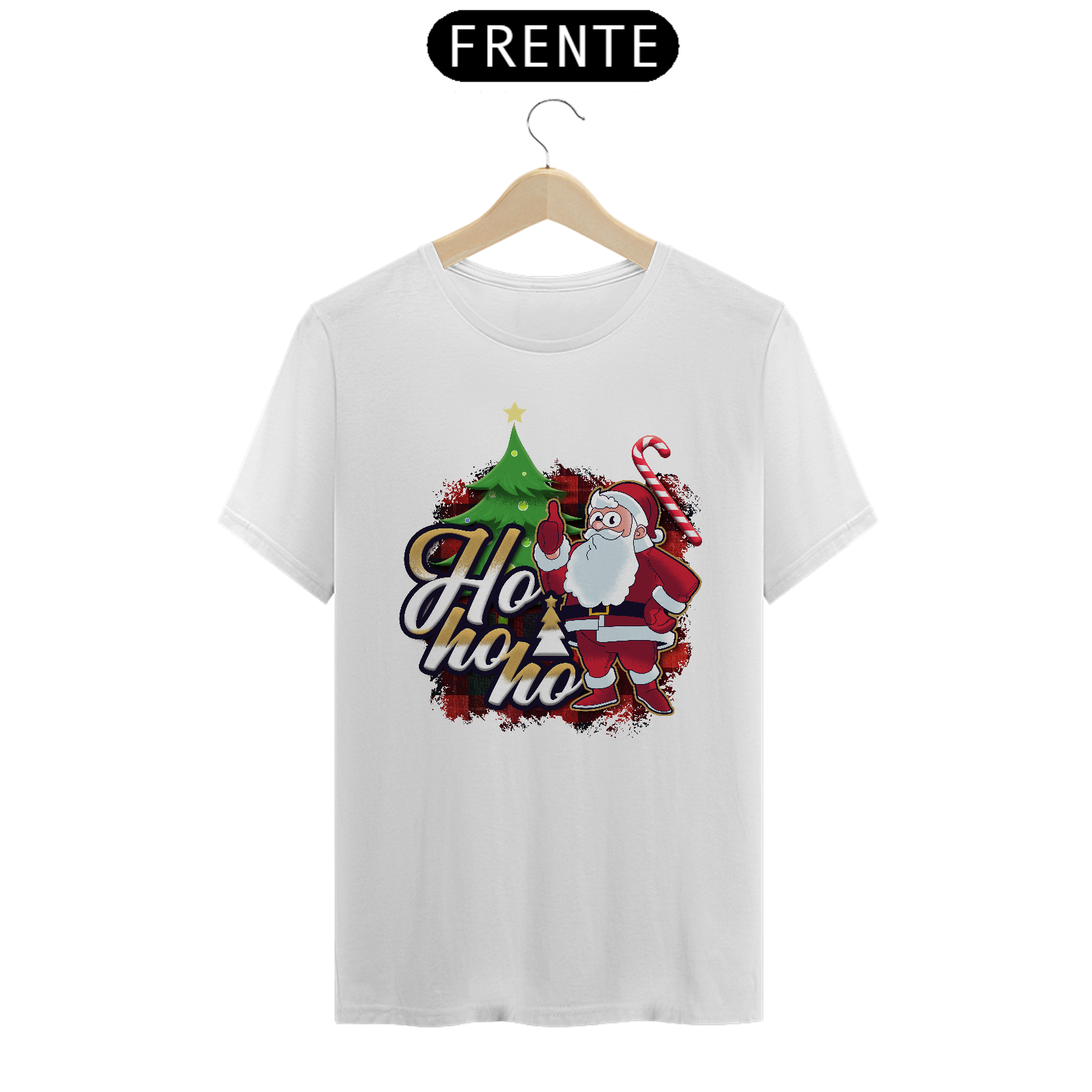 Nome do produto: Camiseta Natal Papai Noel Ho Ho Ho